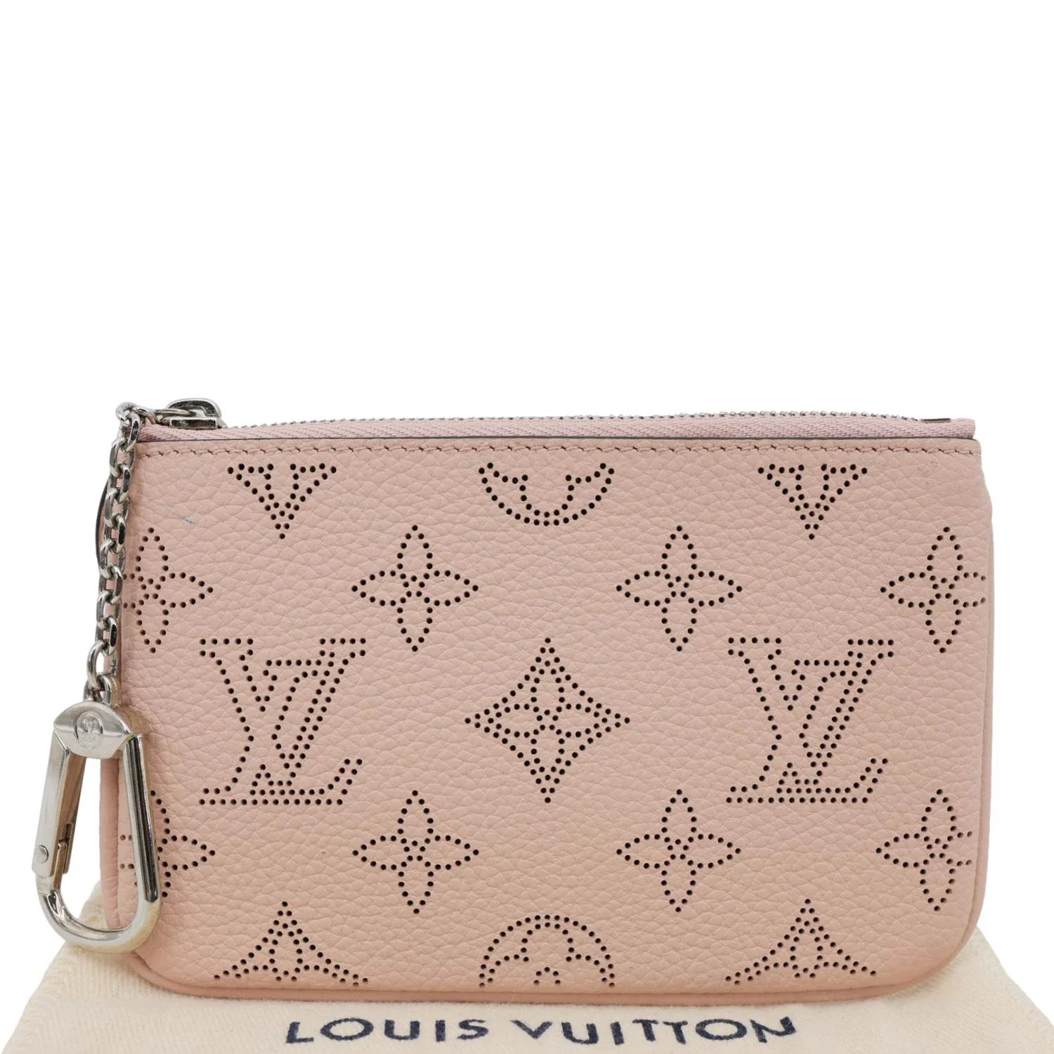 LOUIS VUITTON Mahina Leather Key Pouch Wallet Magnolia - Image 3
