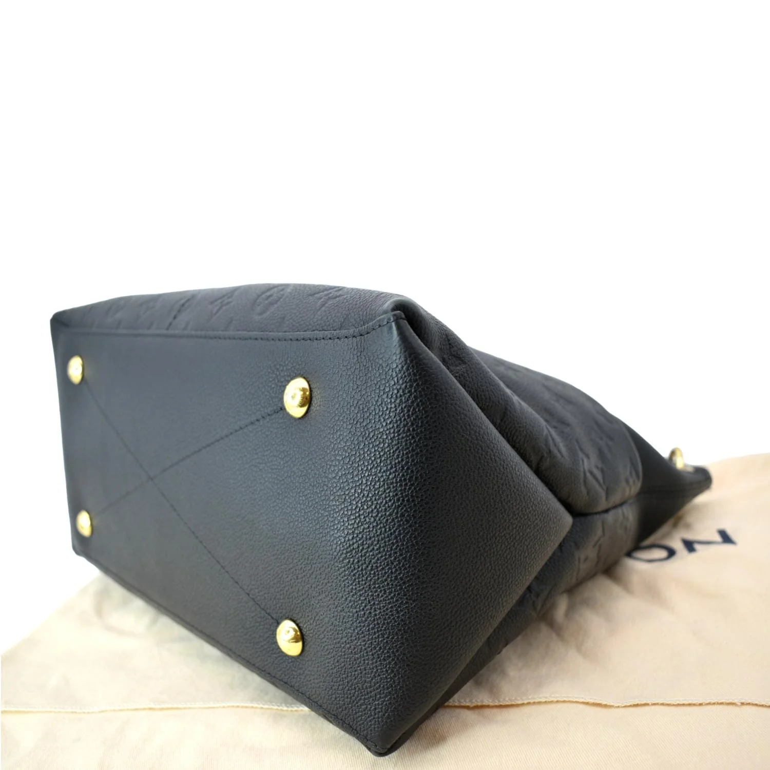 LOUIS VUITTON Maida Monogram Empreinte Leather Hobo Bag Black - Image 8