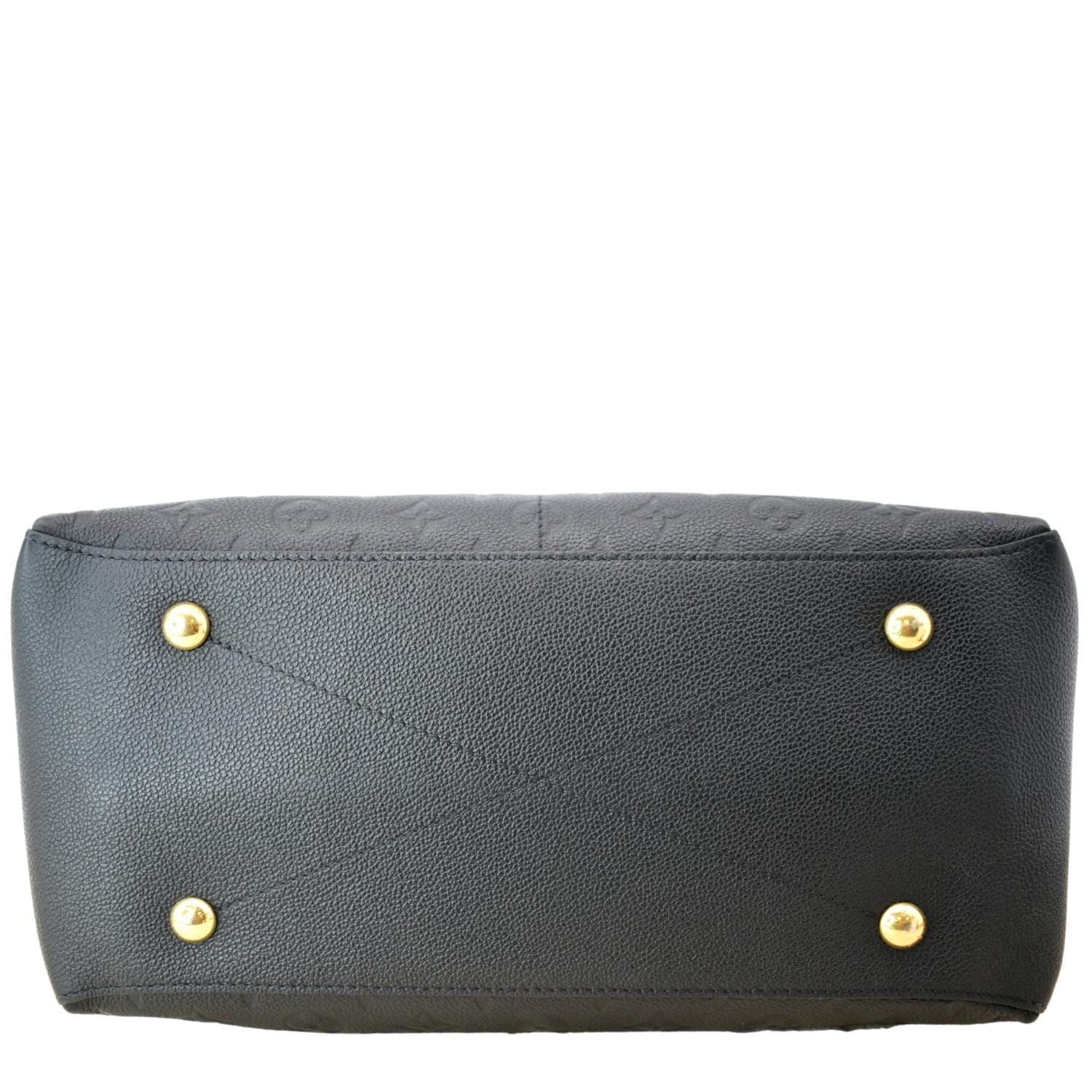 LOUIS VUITTON Maida Monogram Empreinte Leather Hobo Bag Black - Image 9
