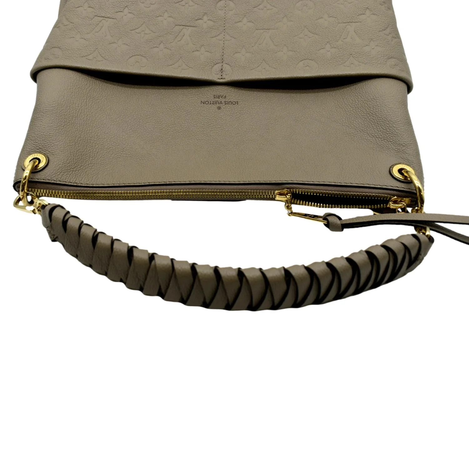 LOUIS VUITTON Maida Monogram Empreinte Leather Hobo Shoulder Bag Tourterelle - Image 5