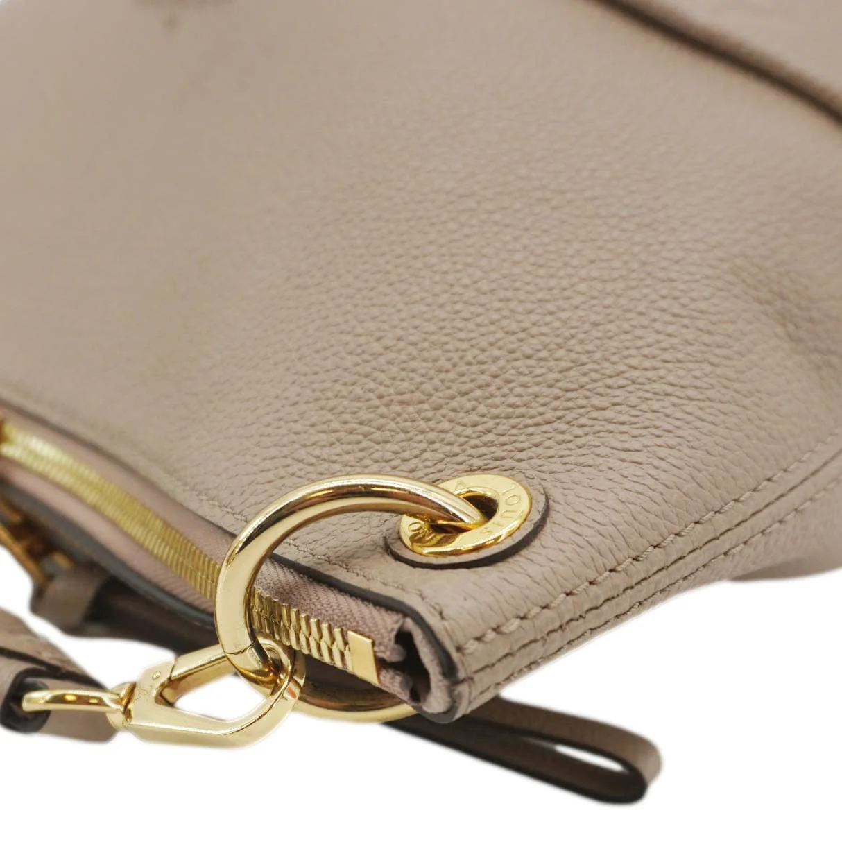 LOUIS VUITTON Maida Monogram Empreinte Leather Hobo Shoulder Bag Dune - Image 6