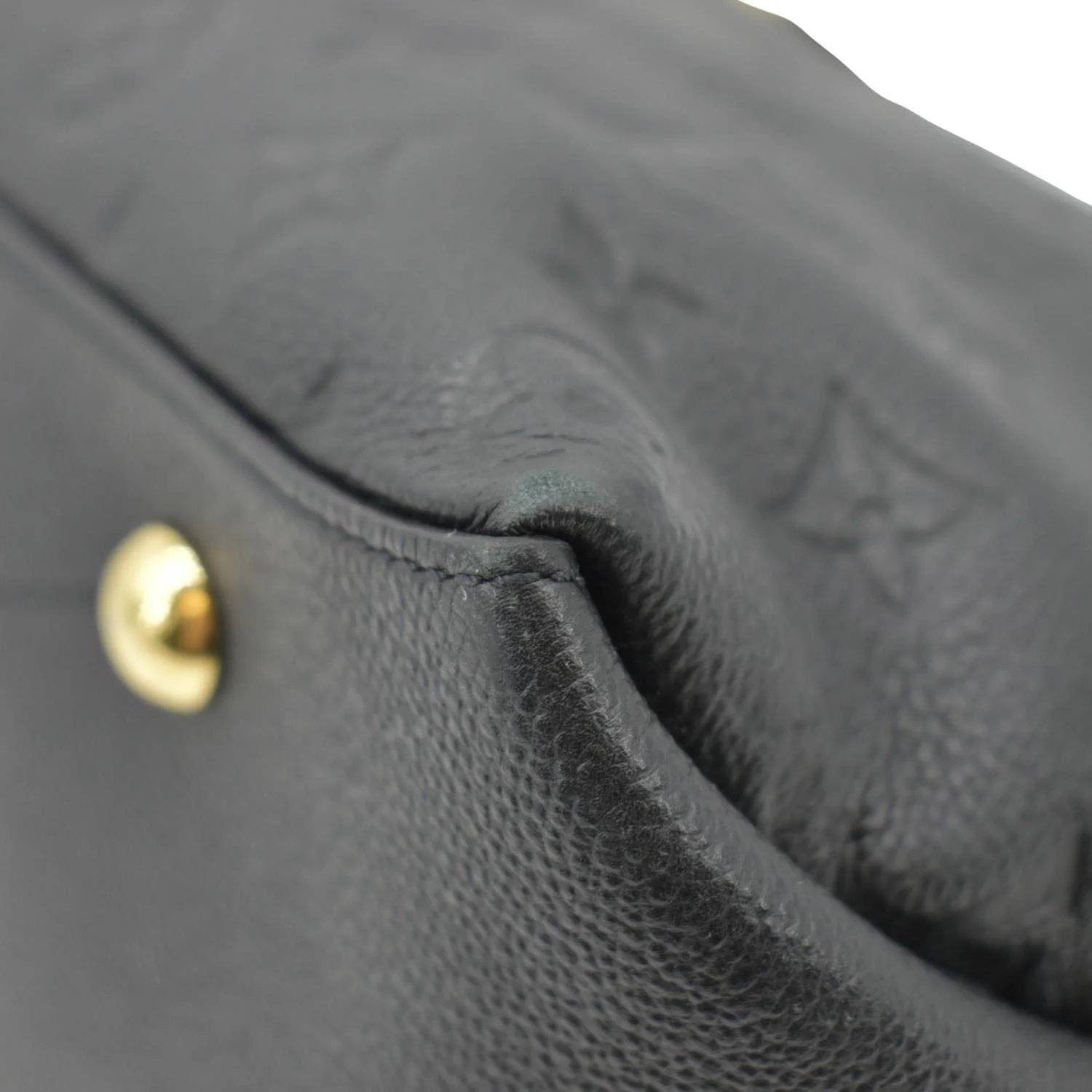 LOUIS VUITTON Maida Monogram Empreinte Leather Hobo Shoulder Bag Black - Image 8