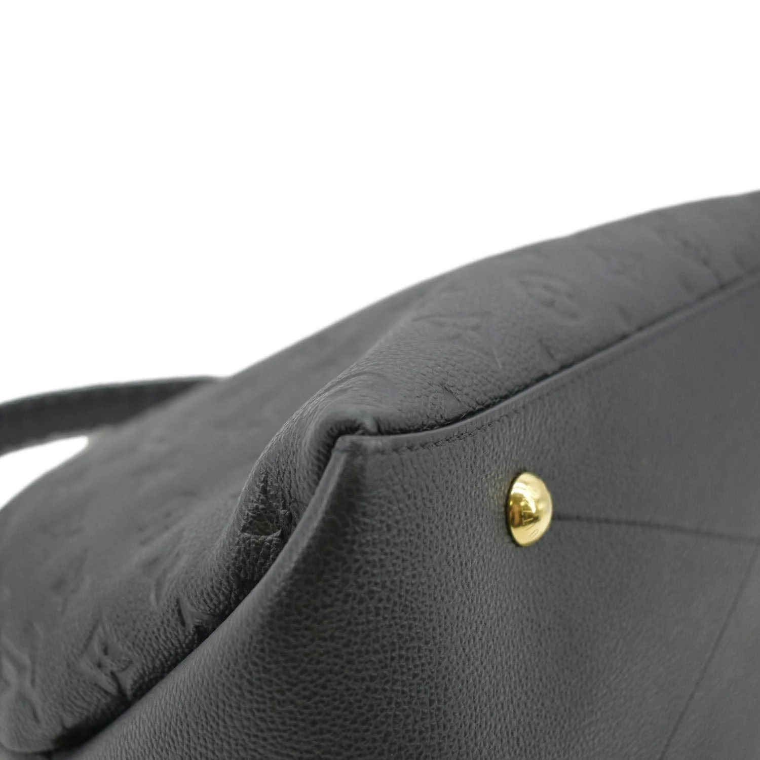 LOUIS VUITTON Maida Monogram Empreinte Leather Hobo Shoulder Bag Black - Image 9