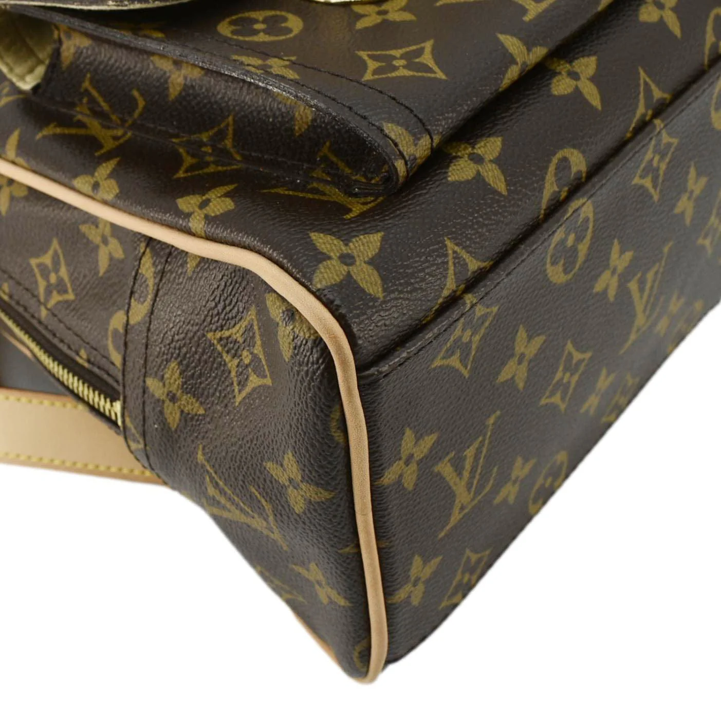 LOUIS VUITTON Manhattan GM Monogram Canvas Satchel Bag Brown - Image 8
