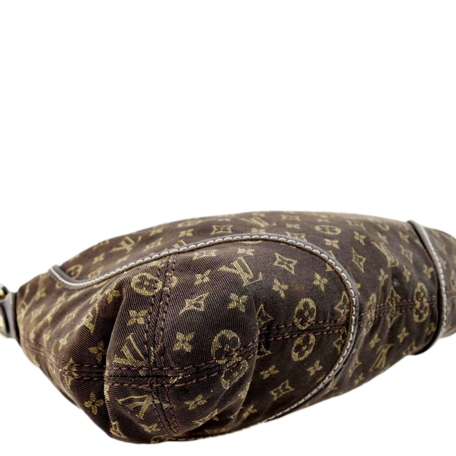 LOUIS VUITTON Manon PM Mini Lin Monogram Hobo Bag Brown - Image 8