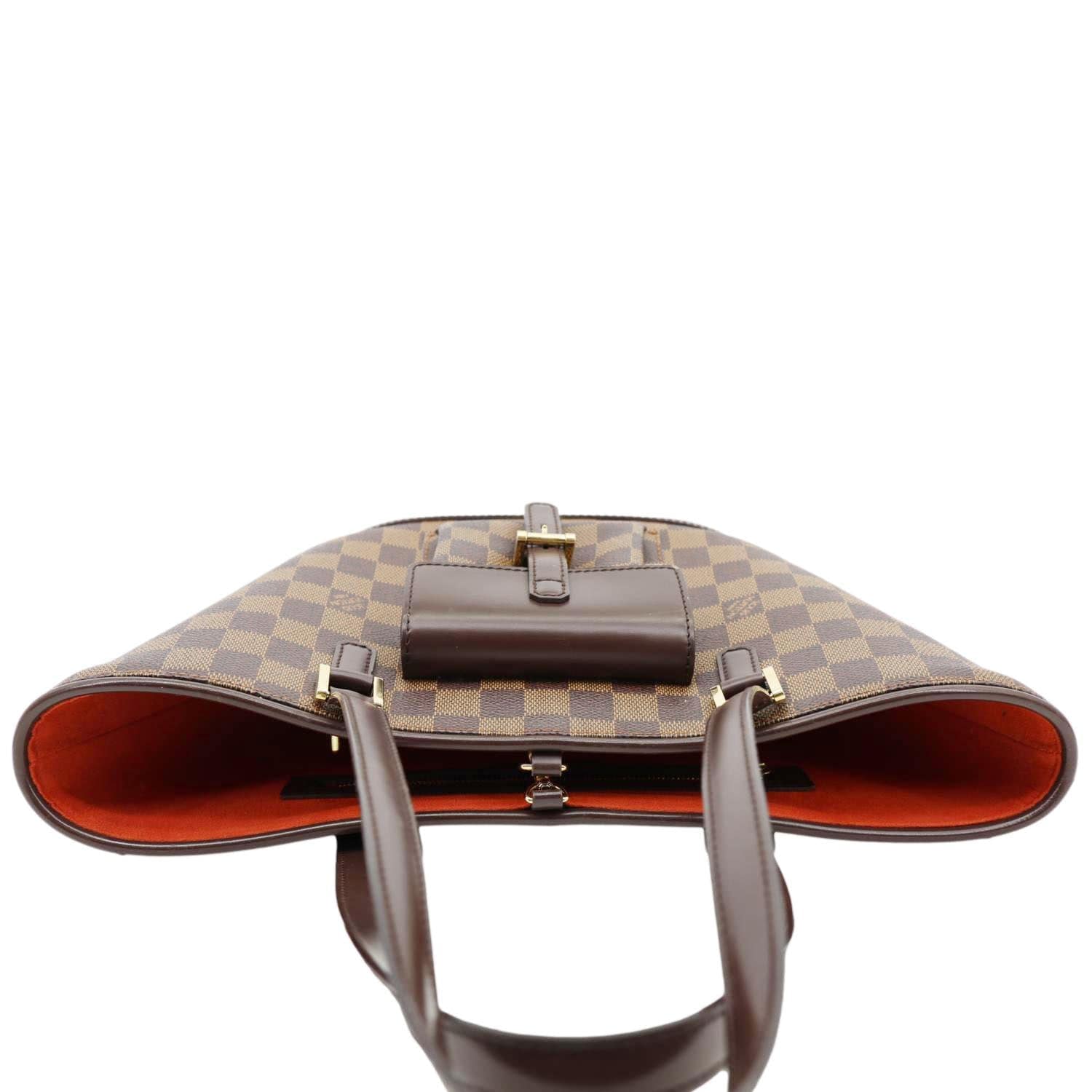 LOUIS VUITTON Manosque PM Damier Ebene Shoulder Bag Brown - Image 5