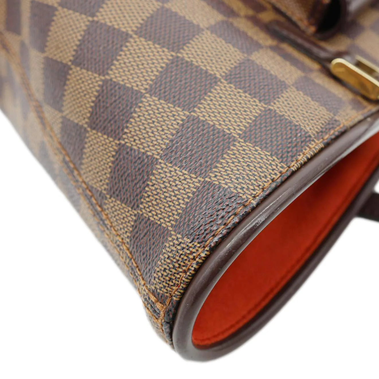 LOUIS VUITTON Manosque PM Damier Ebene Shoulder Bag Brown - Image 6