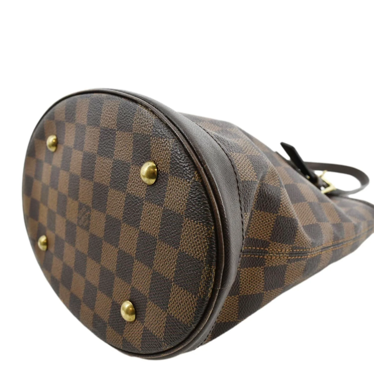 LOUIS VUITTON Marais Bucket Damier Ebene Shoulder Bag Brown - Image 7