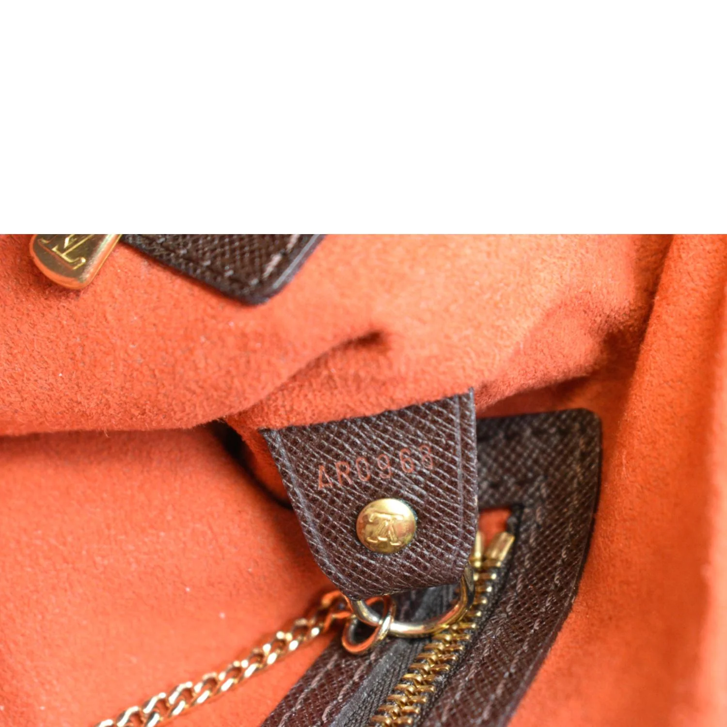 LOUIS VUITTON Marais Bucket Damier Ebene Shoulder Bag Brown - Image 12