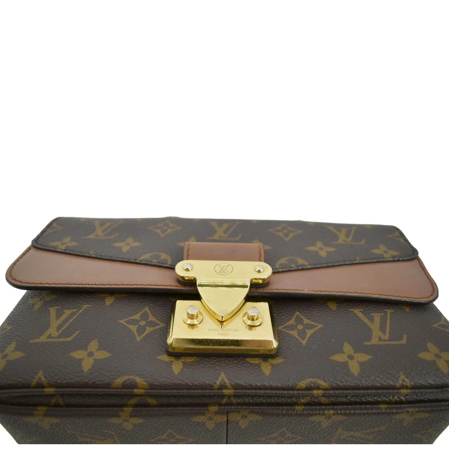 LOUIS VUITTON Marceau Monogram Canvas Shoulder Bag Tan - Image 8