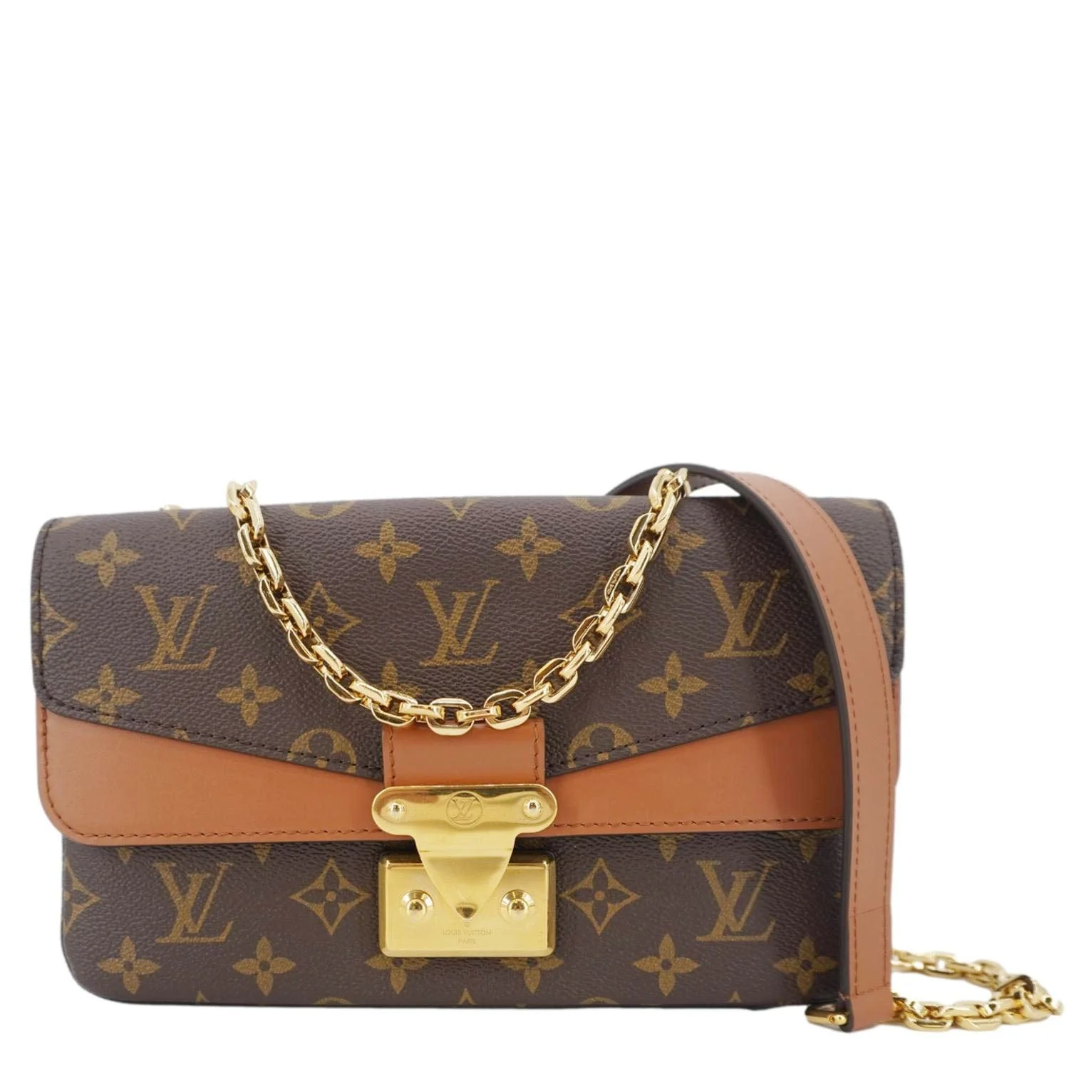 LOUIS VUITTON Marceau Monogram Canvas Shoulder Bag Brown - Image 4