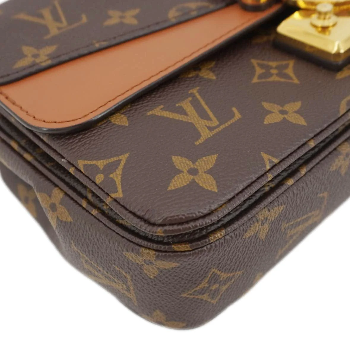 LOUIS VUITTON Marceau Monogram Canvas Shoulder Bag Brown - Image 9