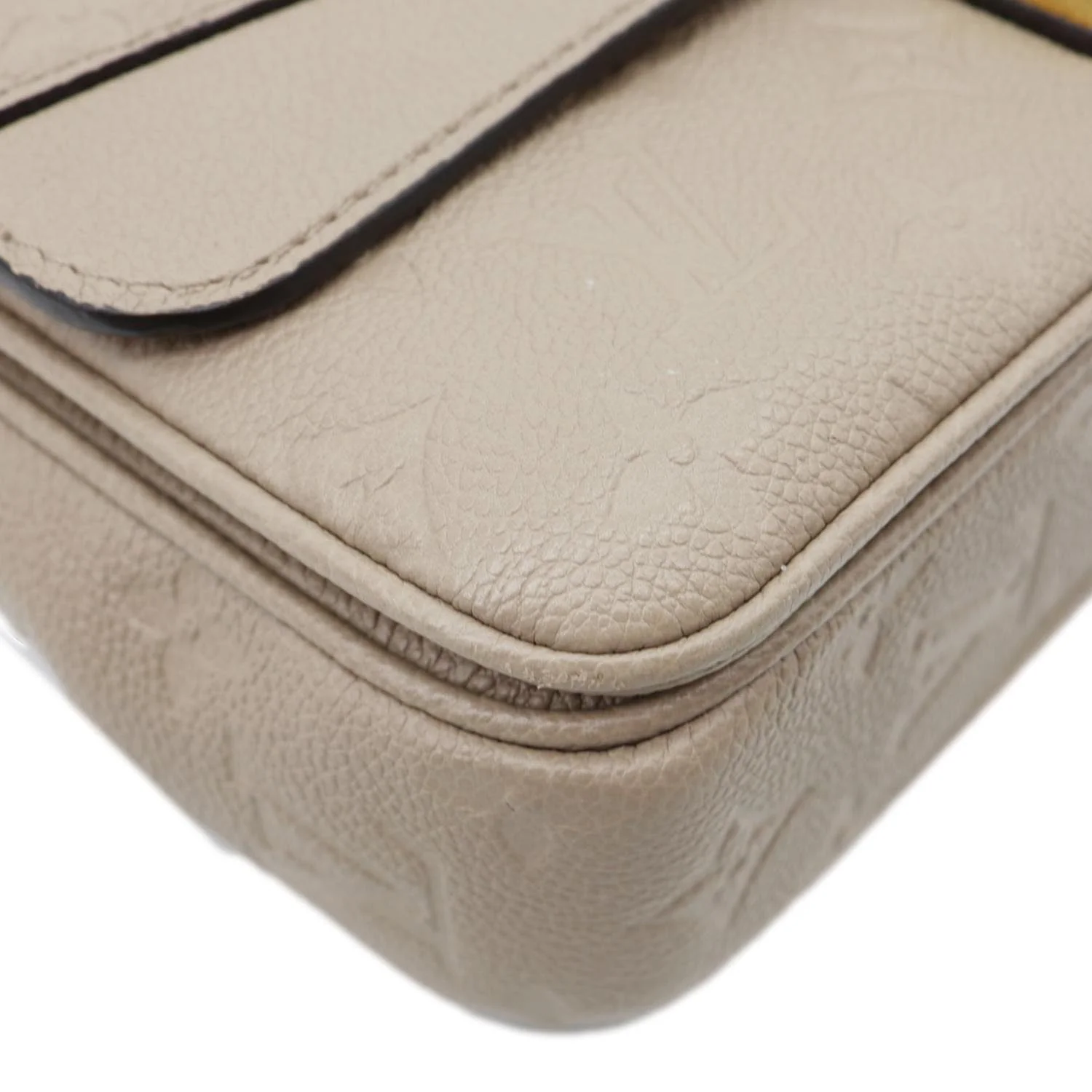 LOUIS VUITTON Marceau PM Monogram Empreinte Leather Shoulder Bag Beige - Image 8