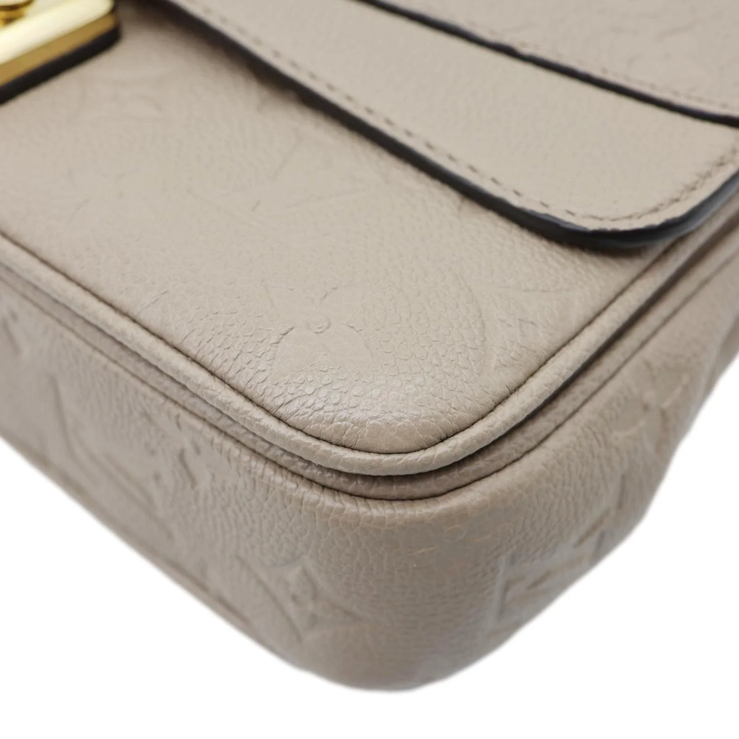 LOUIS VUITTON Marceau PM Monogram Empreinte Leather Shoulder Bag Beige - Image 9