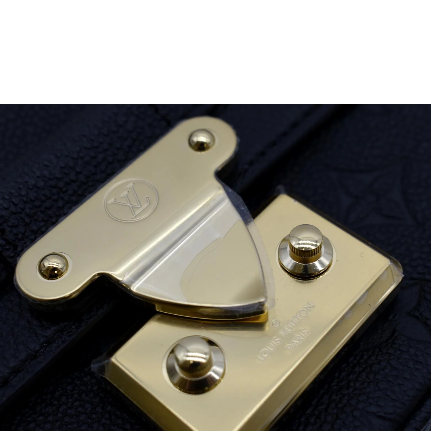 LOUIS VUITTON Marceau PM Monogram Empreinte Leather Shoulder Bag Black - Image 10