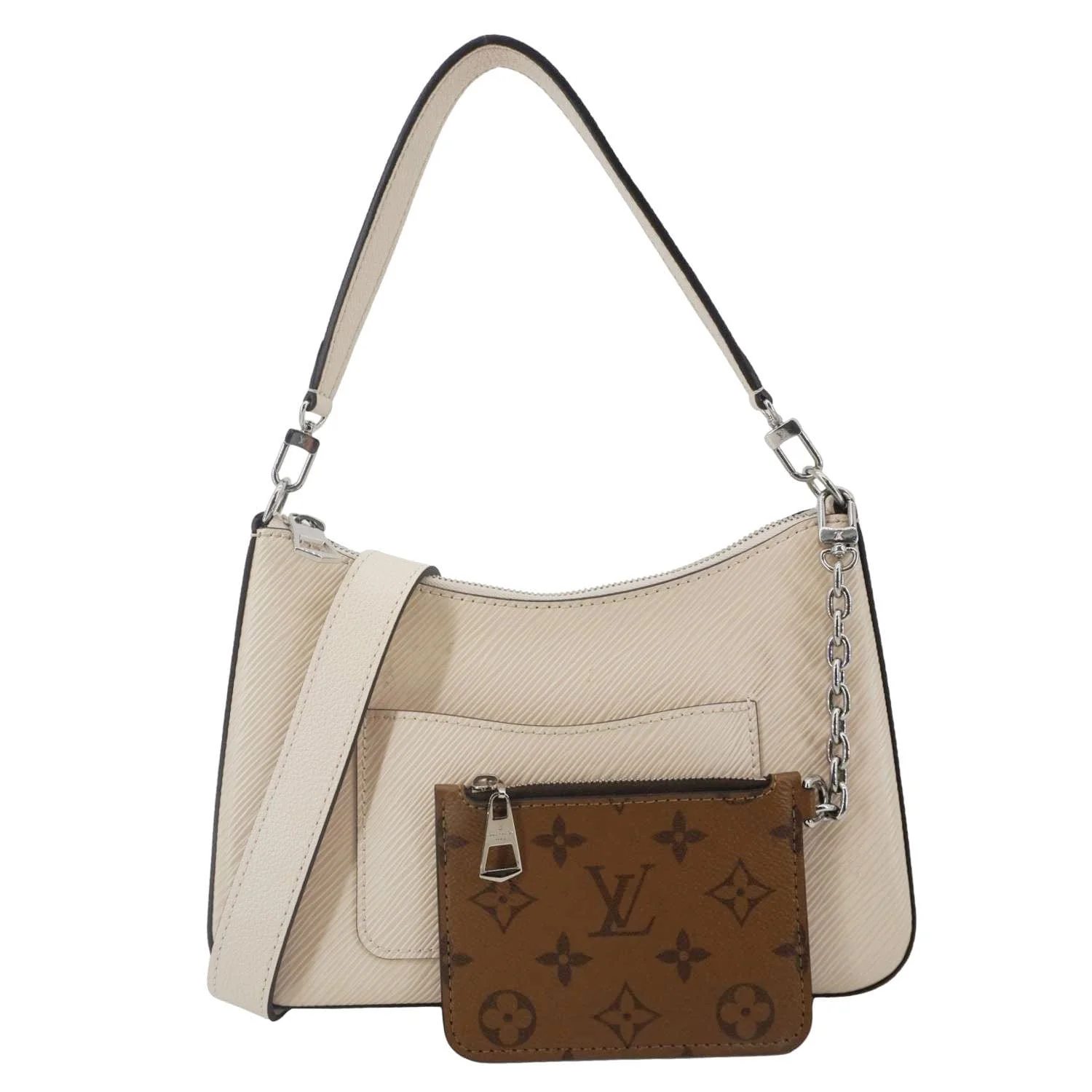 LOUIS VUITTON Marelle Epi Leather Shoulder Bag Cream - Image 3
