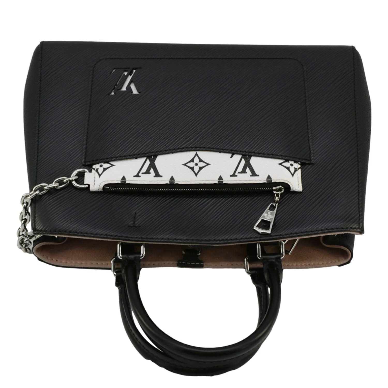 LOUIS VUITTON Marelle MM Epi Leather Tote Shoulder Bag Black - Image 5