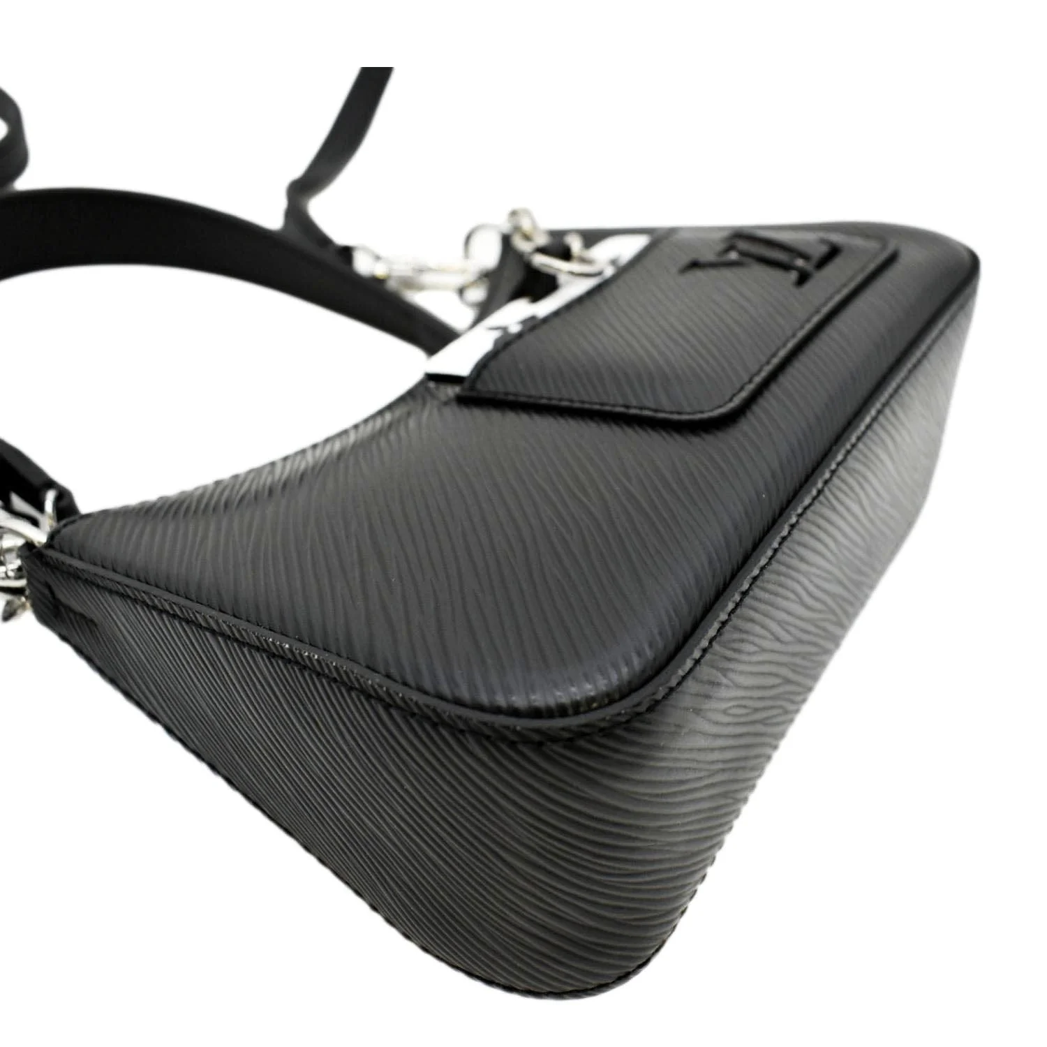 LOUIS VUITTON Marellini Epi Leather Shoulder Bag Black - Image 8