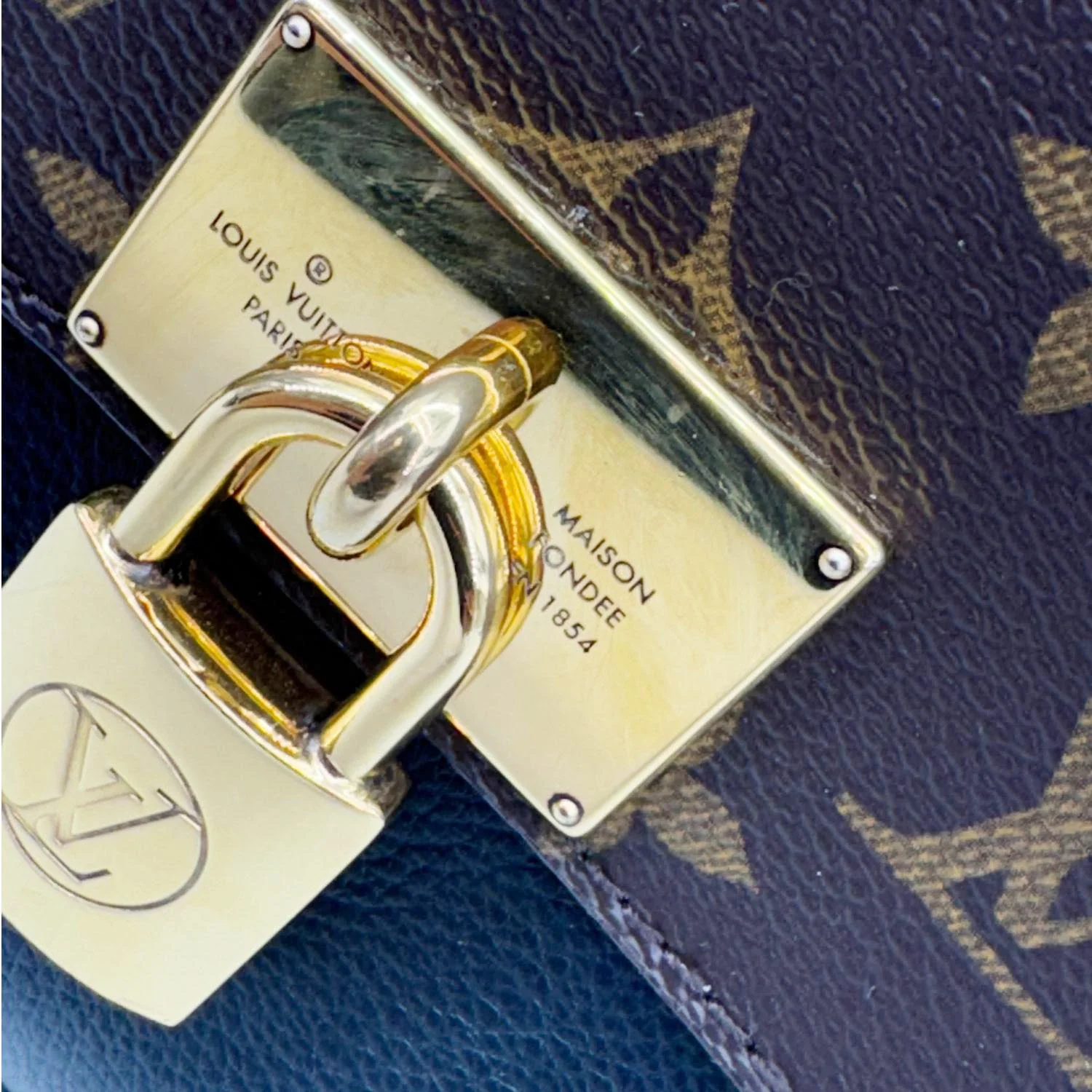 LOUIS VUITTON Marignan Monogram Canvas Shoulder Bag Brown - Image 12