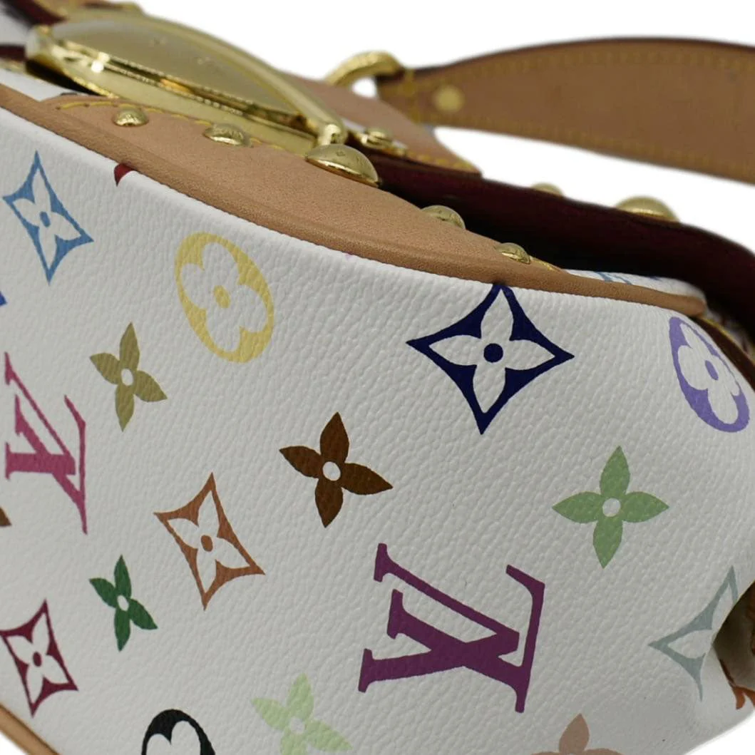 LOUIS VUITTON Marilyn Monogram Multicolor Satchel Bag White - Image 8