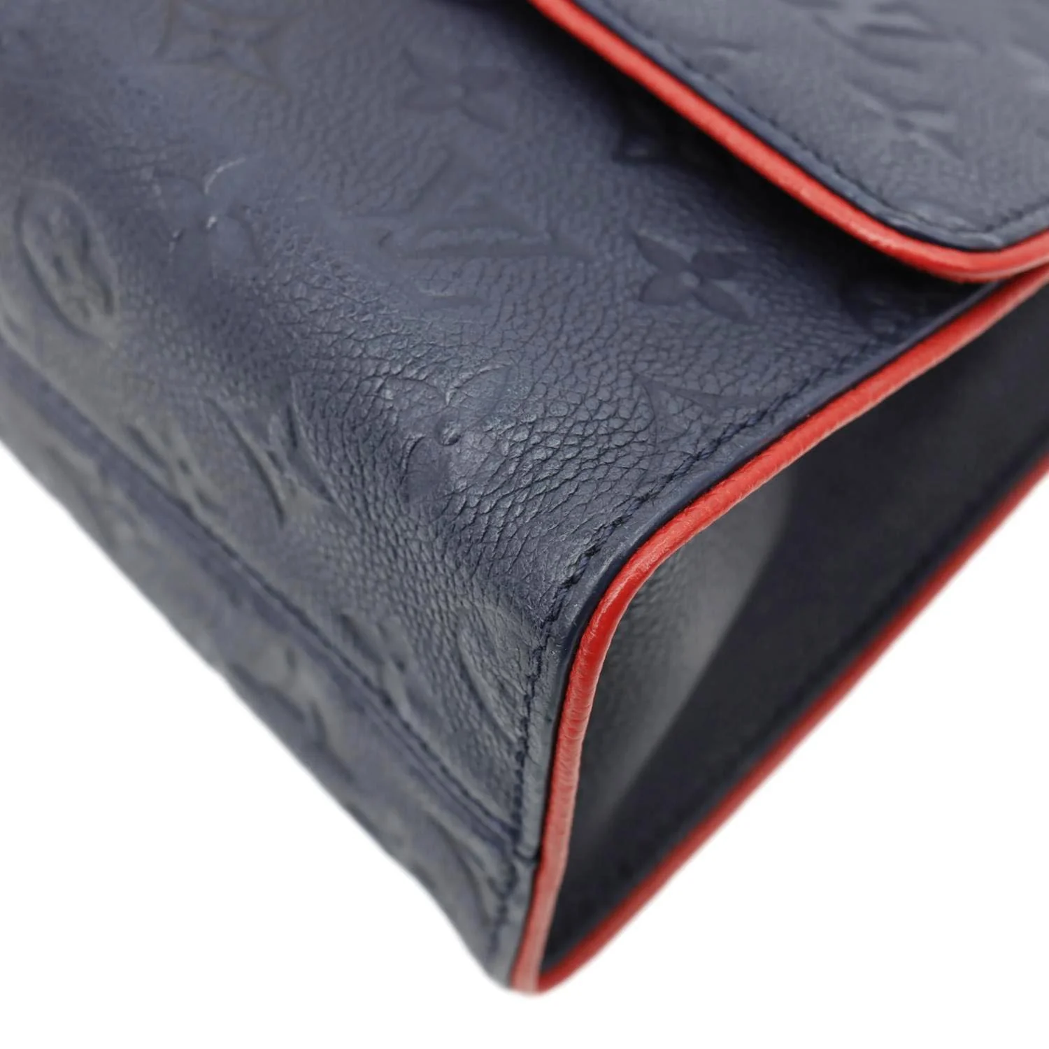 LOUIS VUITTON Saint Sulpice PM Empreinte Leather Crossbody Bag Navy Blue - Image 8