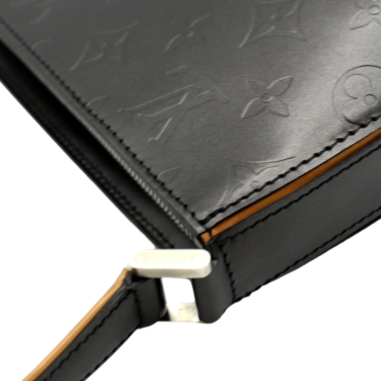 LOUIS VUITTON Pochette Accessoires Monogram Mat Fowler Pouch Bag Black - Image 5
