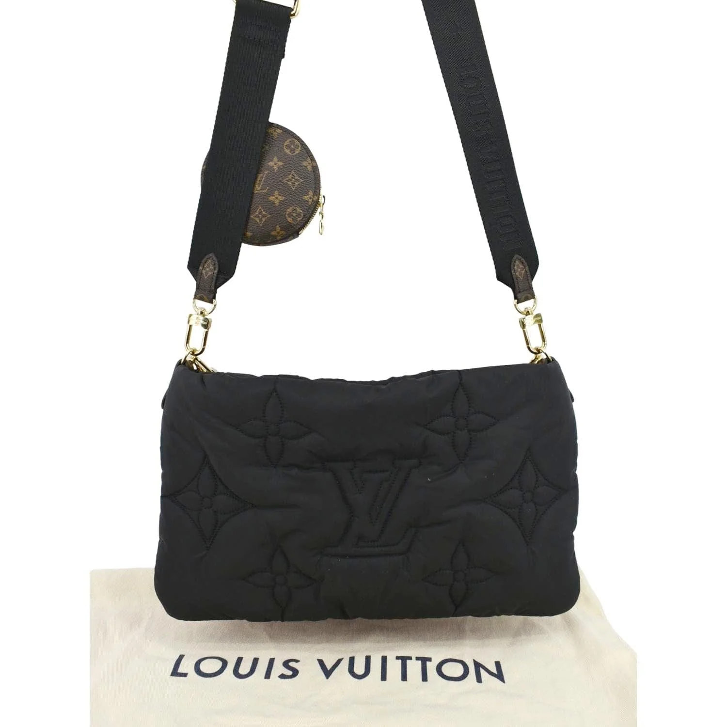 LOUIS VUITTON Maxi Multi Pochette Econyl Shoulder Bag Fuchsia - Image 4
