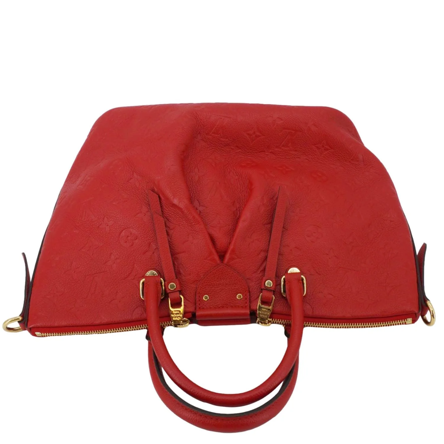 LOUIS VUITTON Mazarine Monogram Empreinte Shoulder Bag Red - Image 4