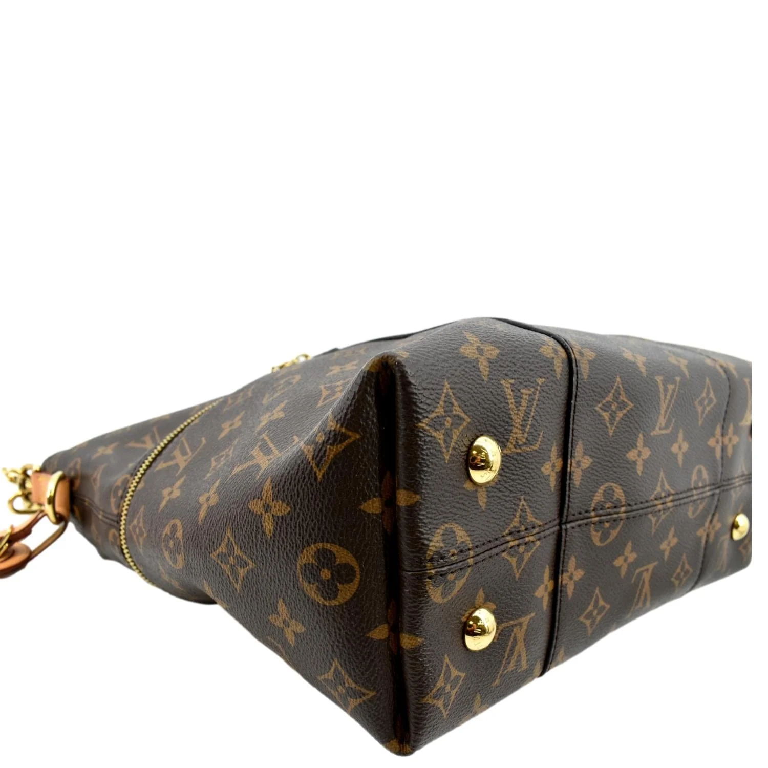 LOUIS VUITTON Melie Monogram Canvas Hobo Bag Brown - Image 8