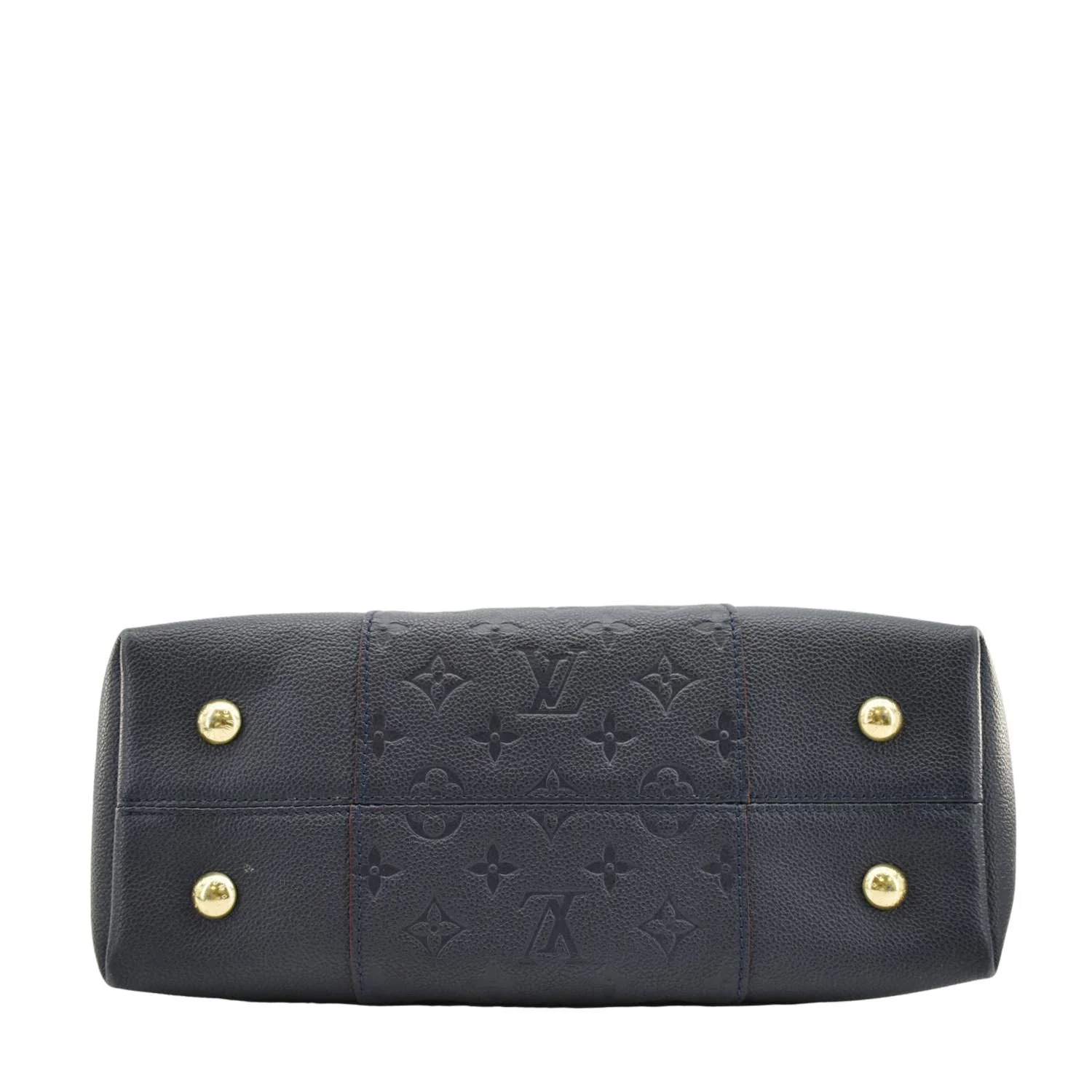 LOUIS VUITTON Melie Empreinte Leather Hobo Shoulder Bag Navy Blue - Image 11