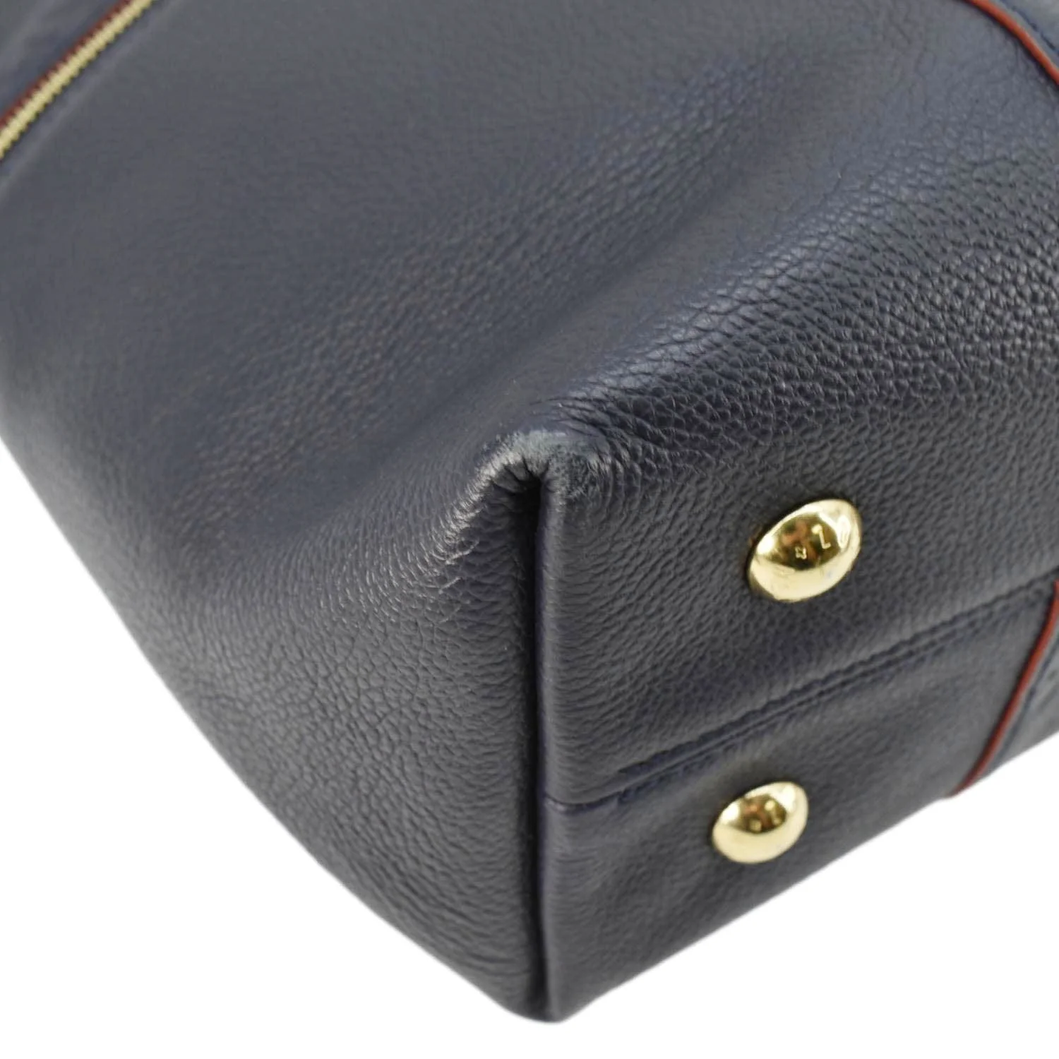 LOUIS VUITTON Melie Monogram Empreinte Leather Hobo Shoulder Bag Navy Blue - Image 7