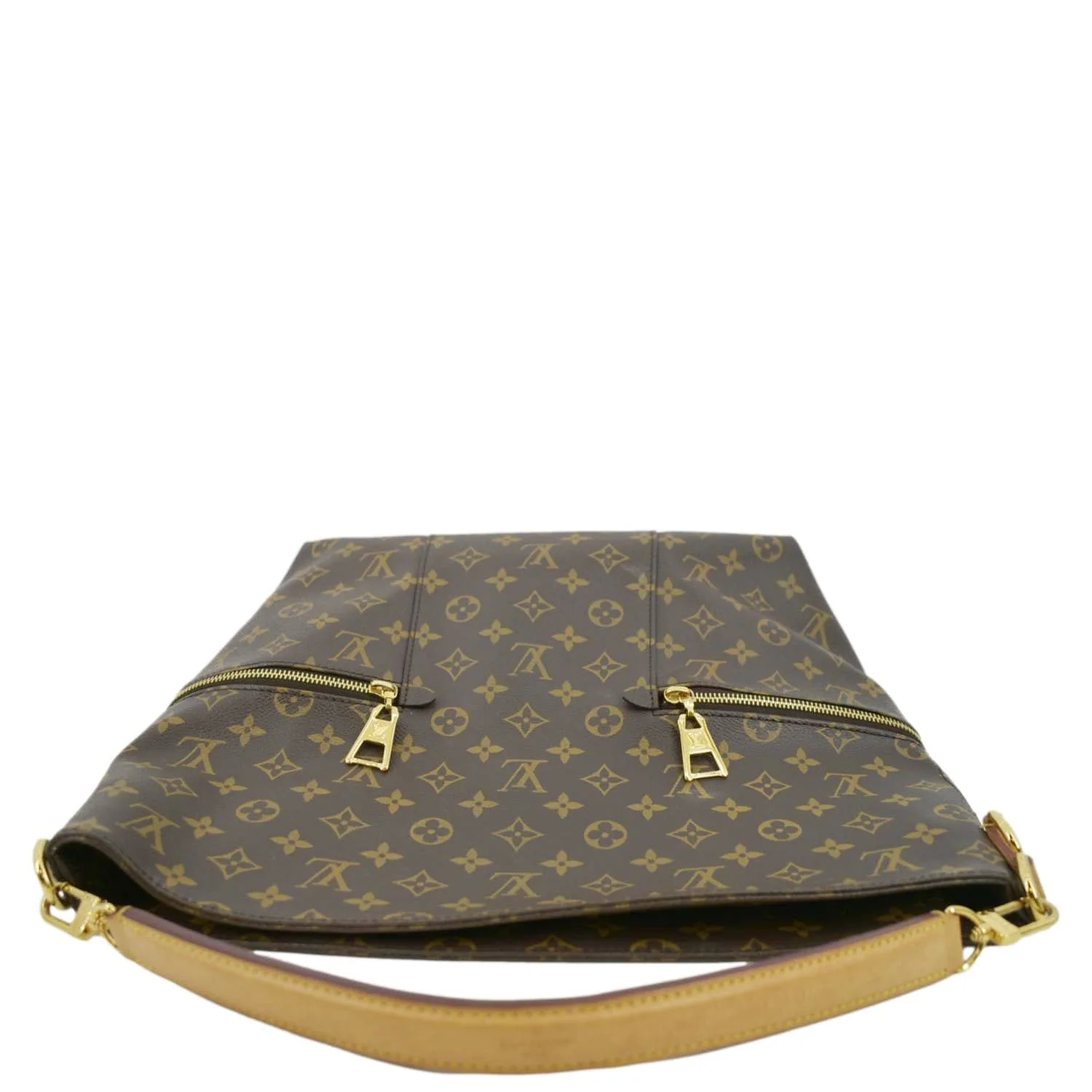 LOUIS VUITTON Melie Monogram Canvas Hobo Bag Brown - Image 4