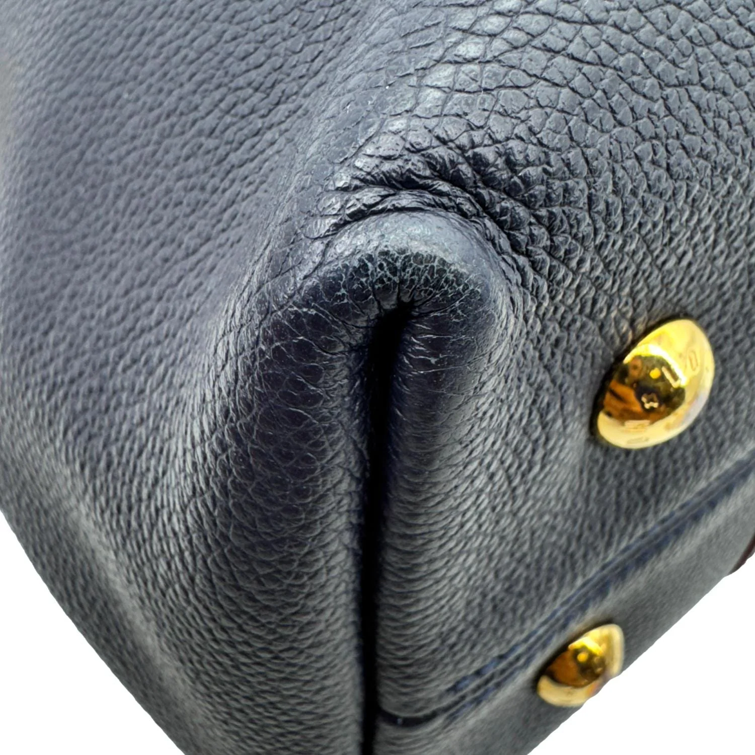 LOUIS VUITTON Melie Empreinte Leather Hobo Shoulder Bag Marine Rouge - Image 11