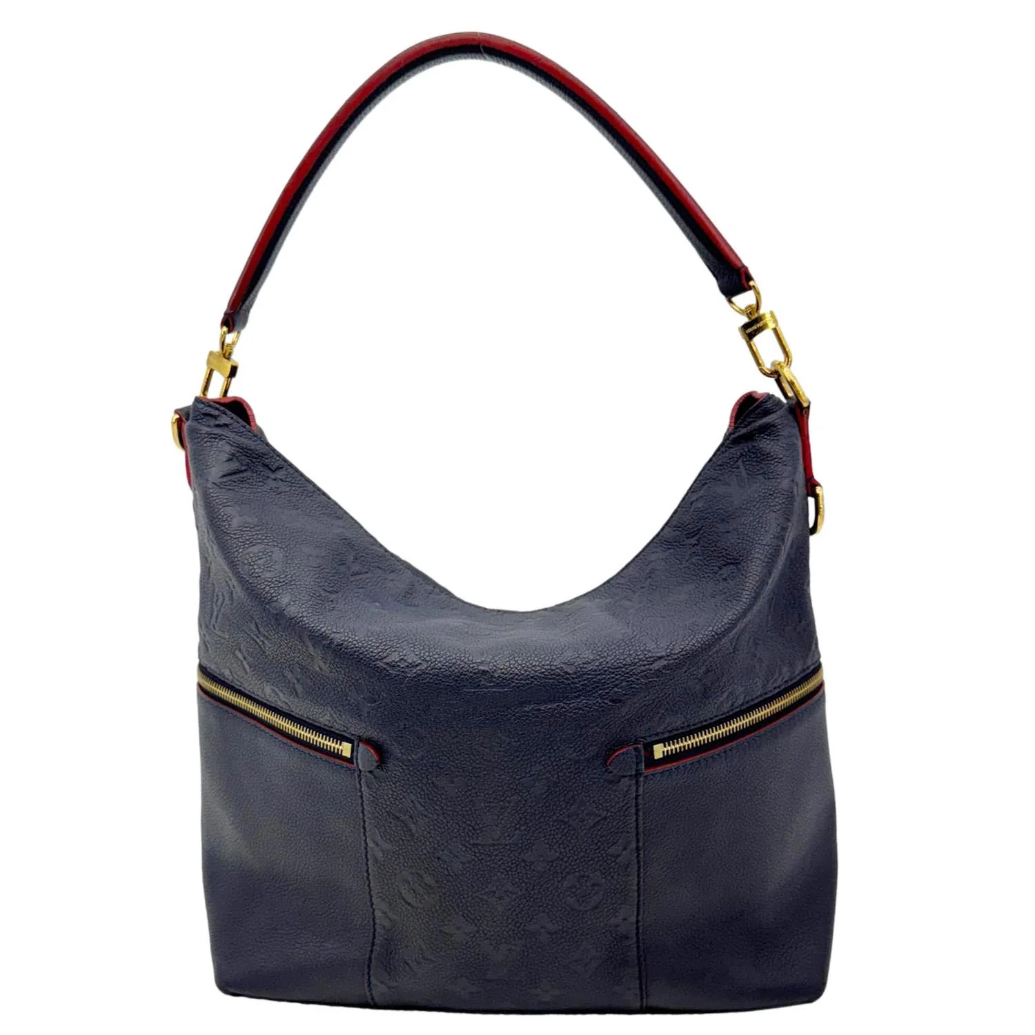 LOUIS VUITTON Melie Empreinte Leather Hobo Shoulder Bag Marine Rouge - Image 5