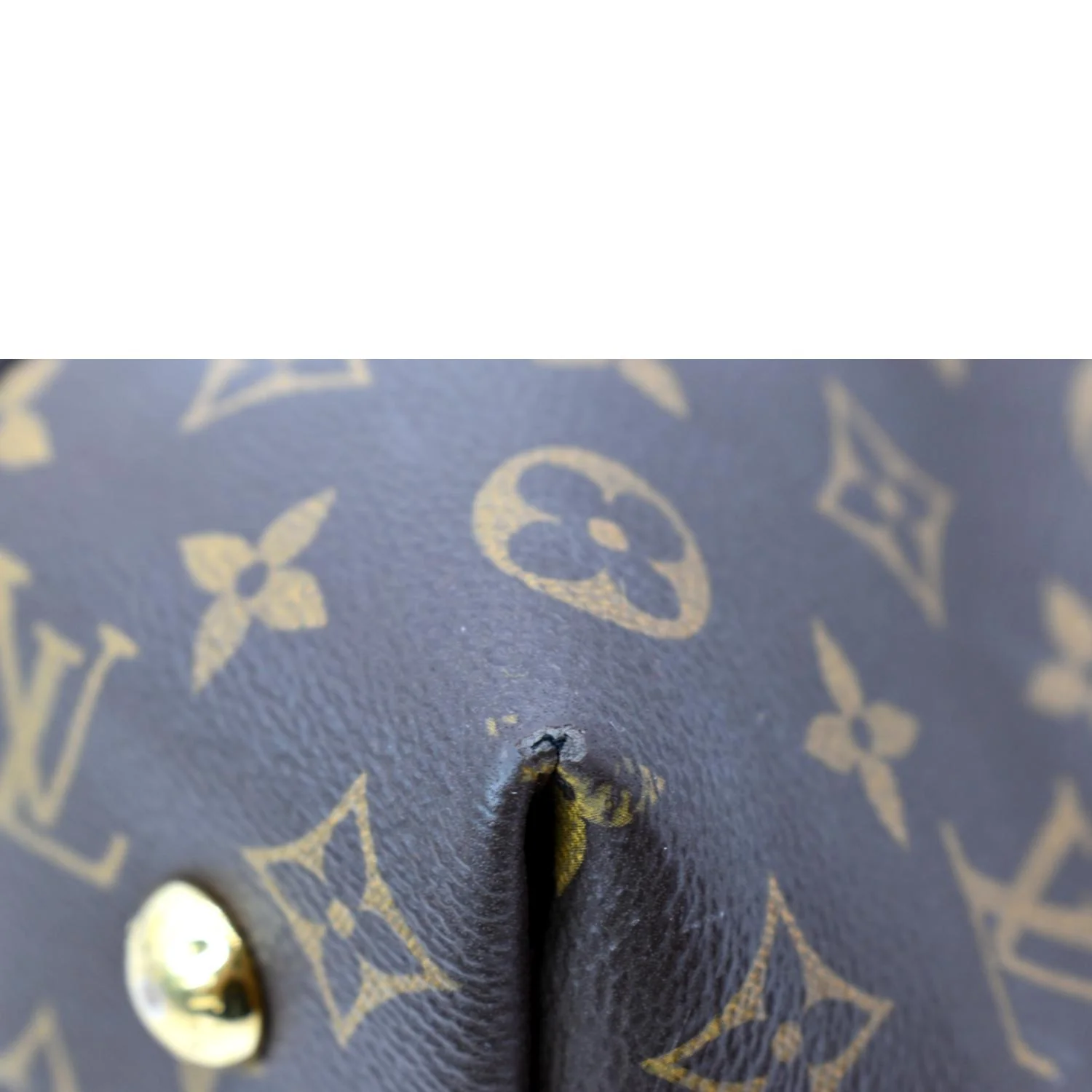 LOUIS VUITTON Melie Monogram Canvas Hobo Bag Brown - Image 10