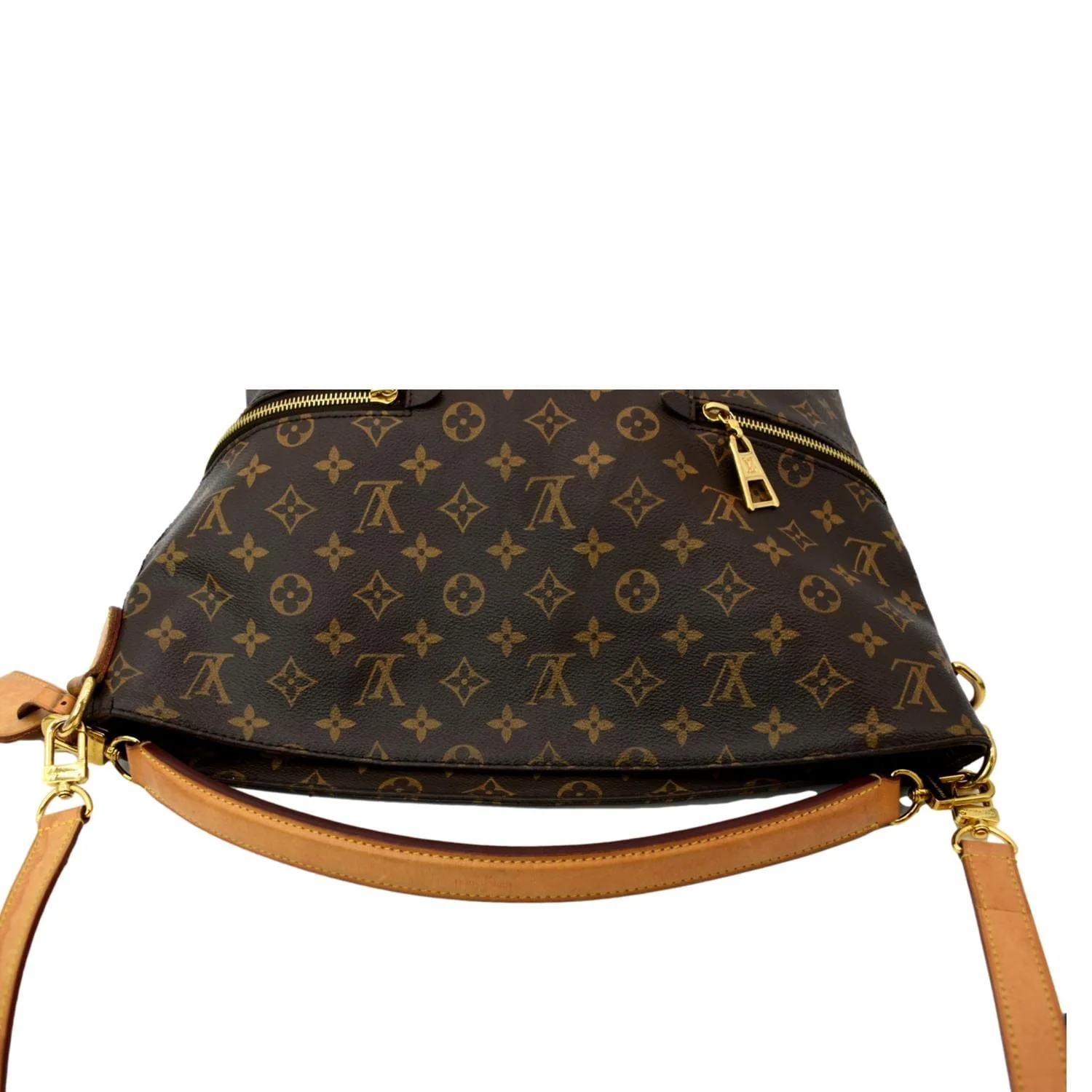 LOUIS VUITTON Melie Monogram Canvas Hobo Bag Brown - Image 4
