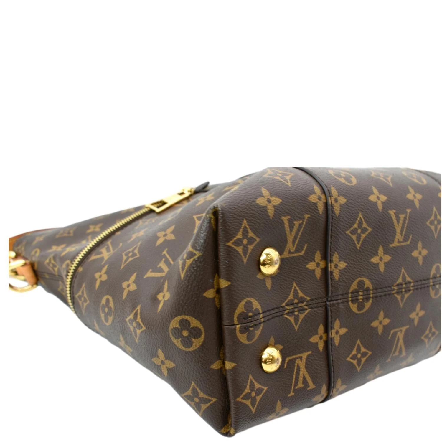 LOUIS VUITTON Melie Monogram Canvas Hobo Bag Brown - Image 8