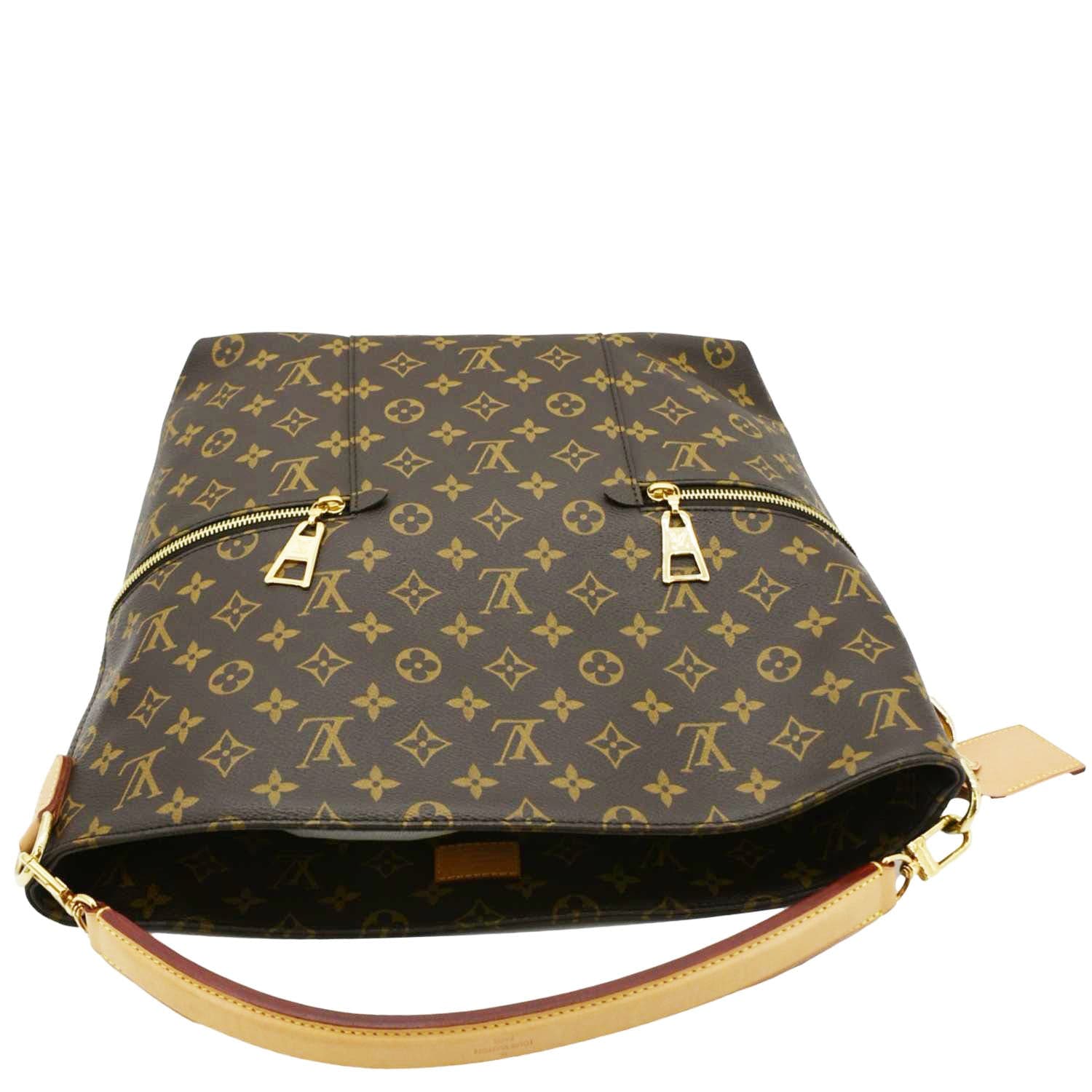 LOUIS VUITTON Melie Monogram Canvas Hobo Bag Brown - Image 3
