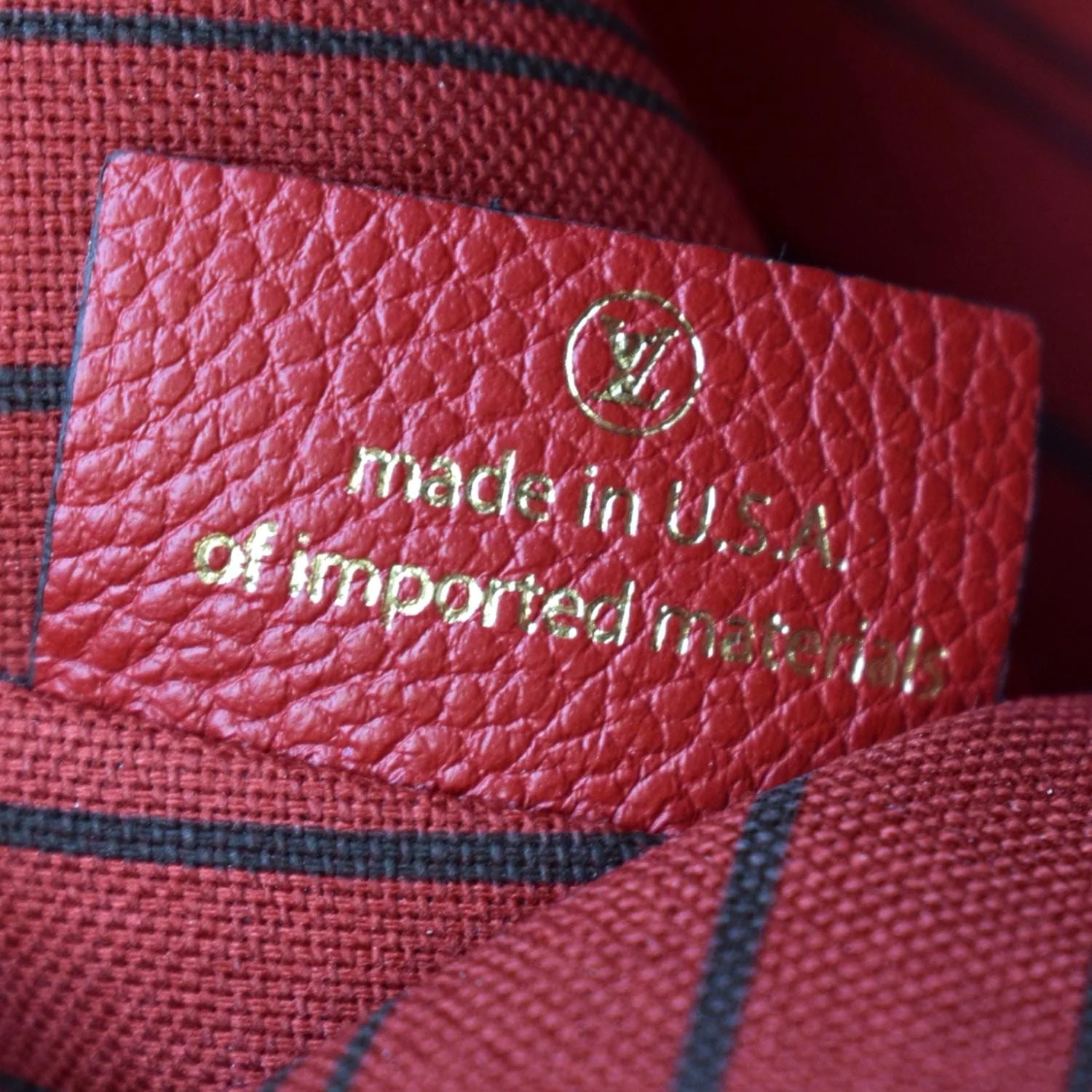 LOUIS VUITTON Metis Pochette Empreinte Leather Crossbody Bag Red - Image 13