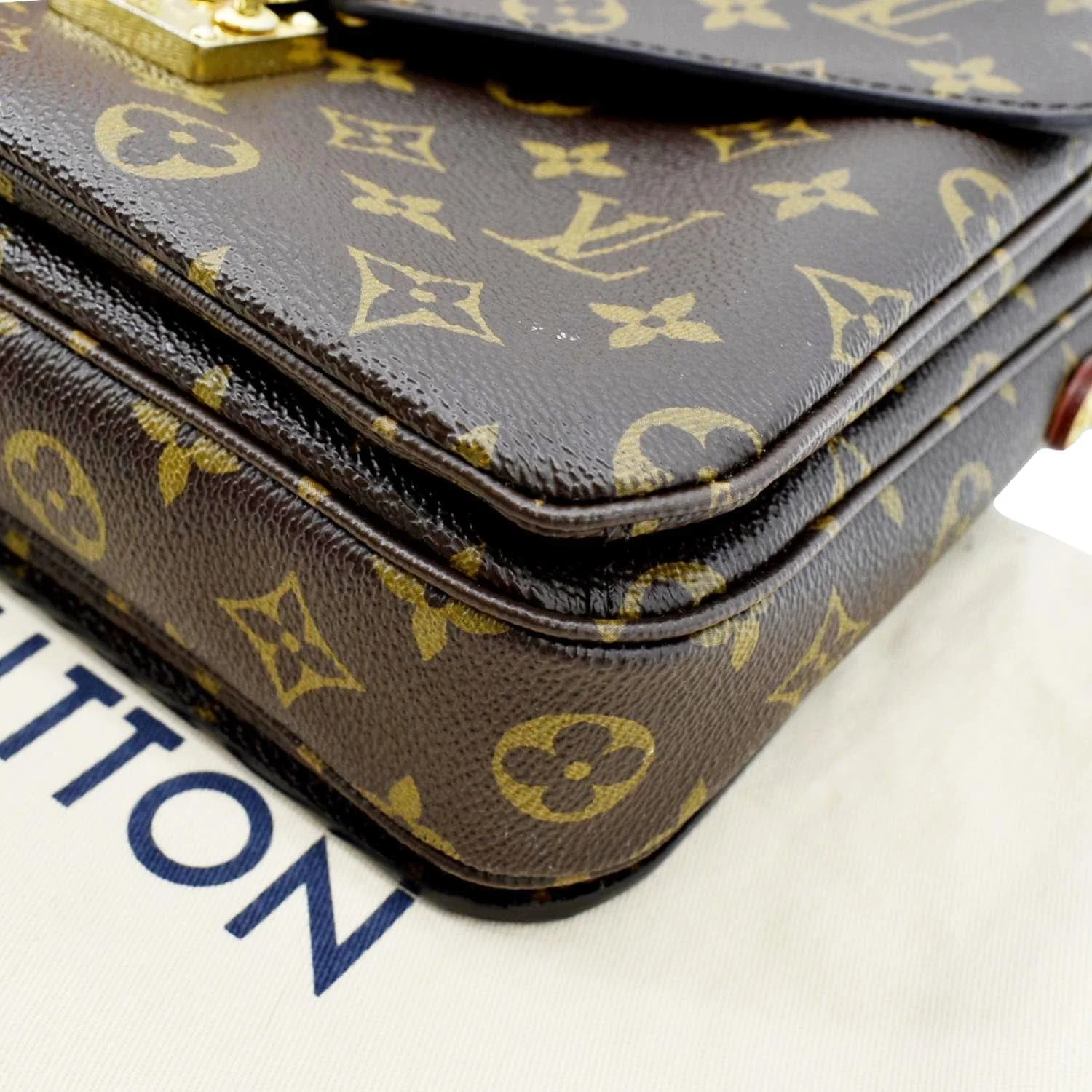 LOUIS VUITTON Metis Pochette Monogram Canvas Crossbody Bag Brown - Image 8