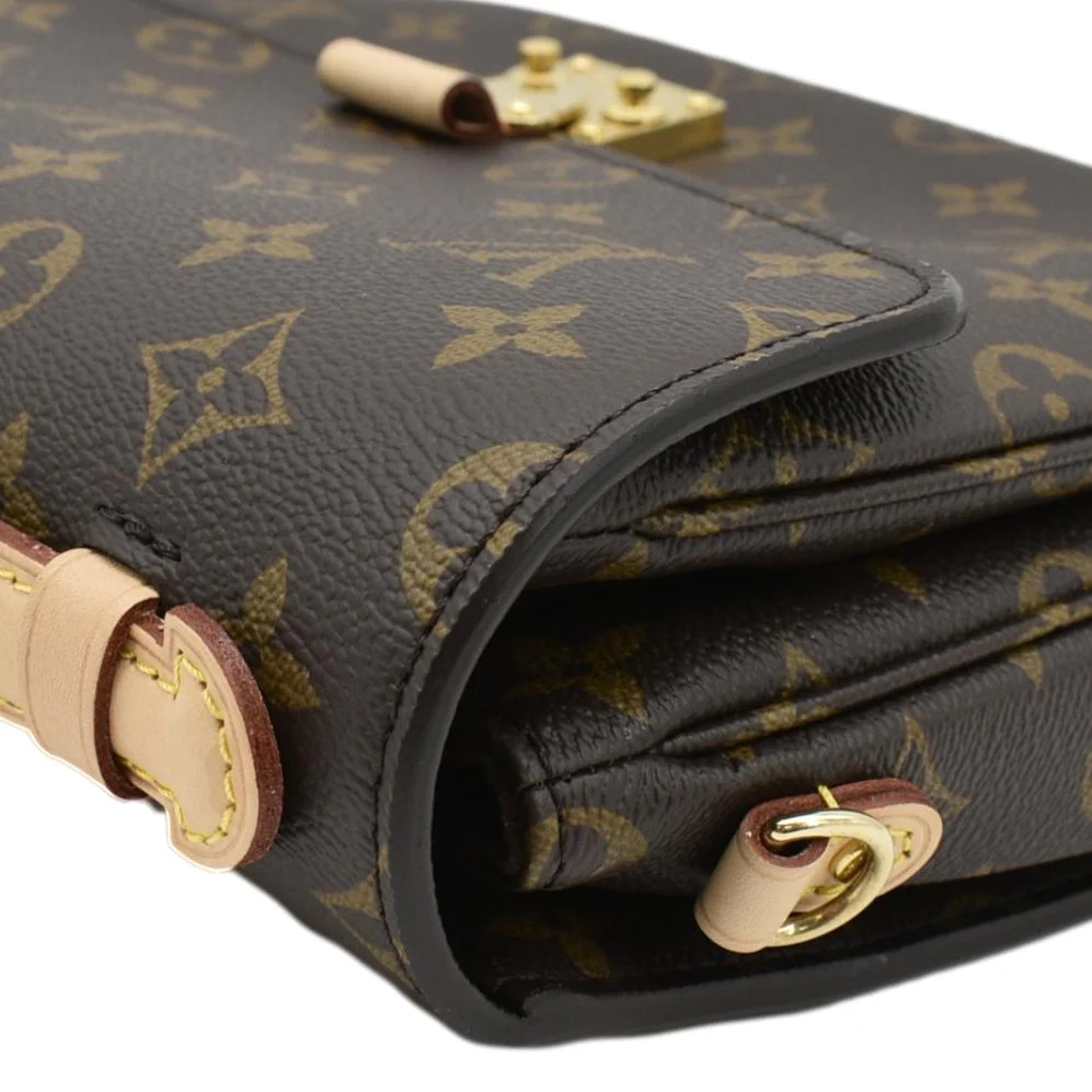 LOUIS VUITTON Metis Pochette Monogram Canvas Crossbody Bag Brown - Image 6