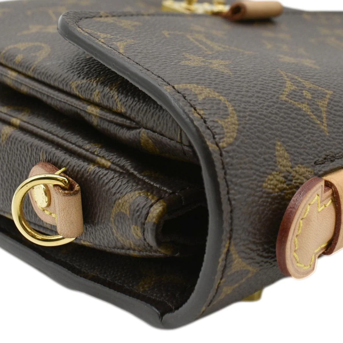 LOUIS VUITTON Metis Pochette Monogram Canvas Crossbody Bag Brown - Image 6