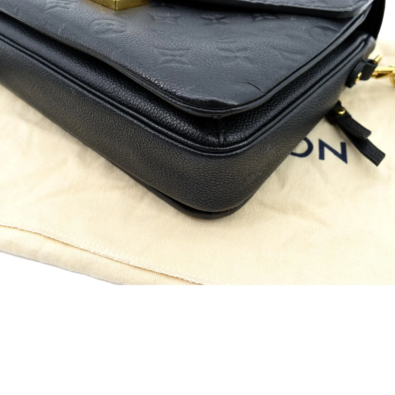 LOUIS VUITTON Metis Pochette Empreinte Leather Crossbody Bag Black - Image 7