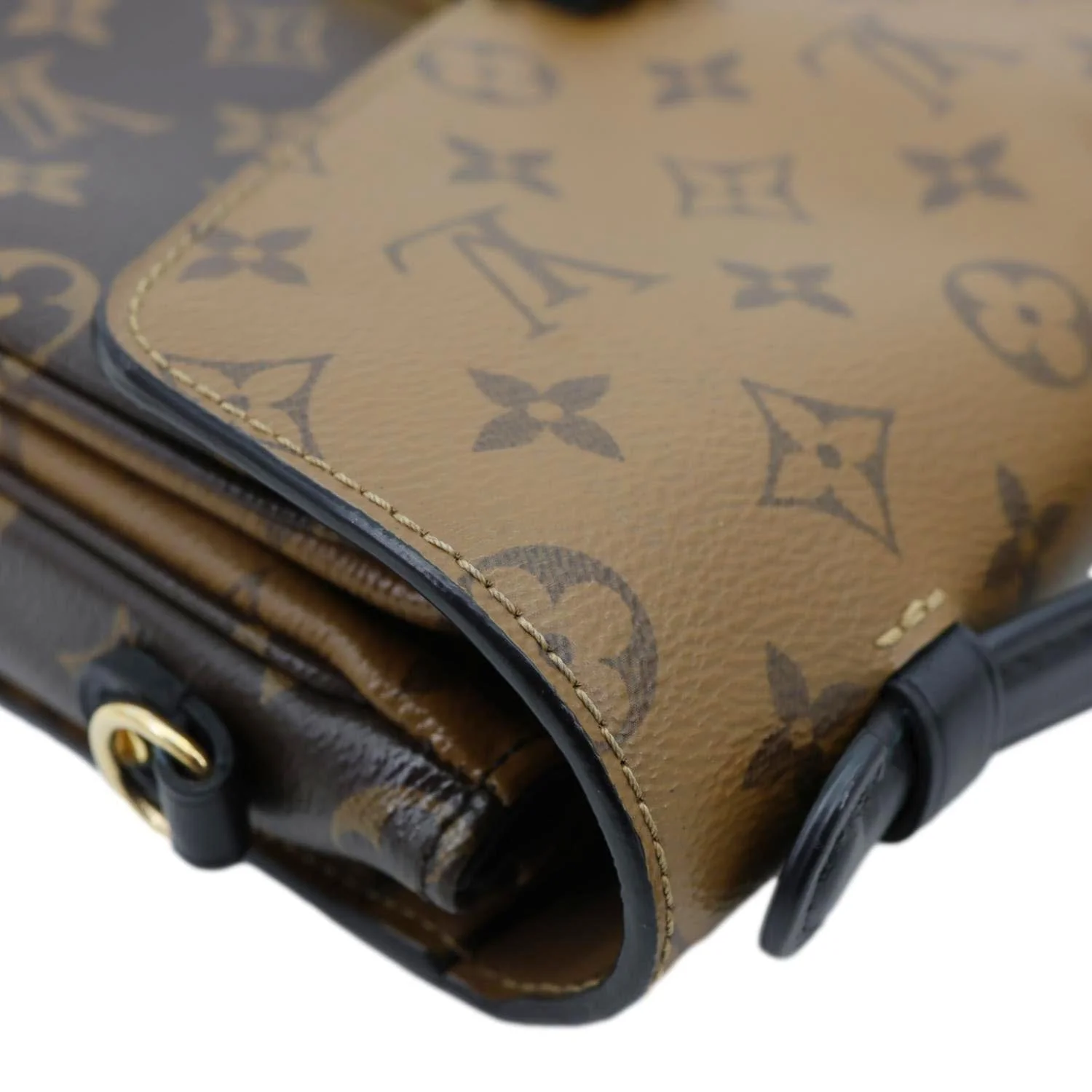 LOUIS VUITTON Metis Pochette Reverse Monogram Canvas Crossbody Bag Brown - Image 7