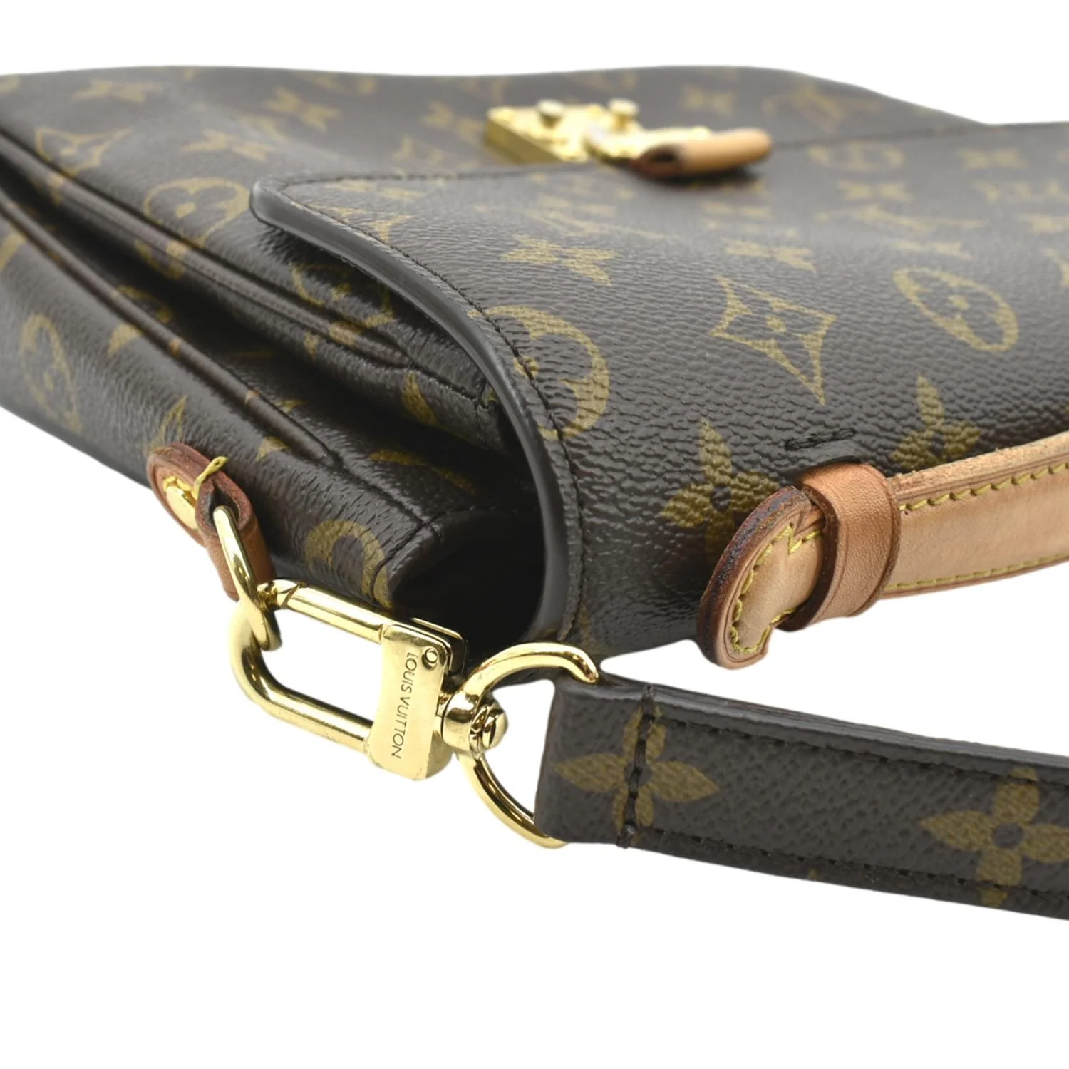 LOUIS VUITTON Metis Pochette Monogram Canvas Crossbody Bag Brown - Image 6