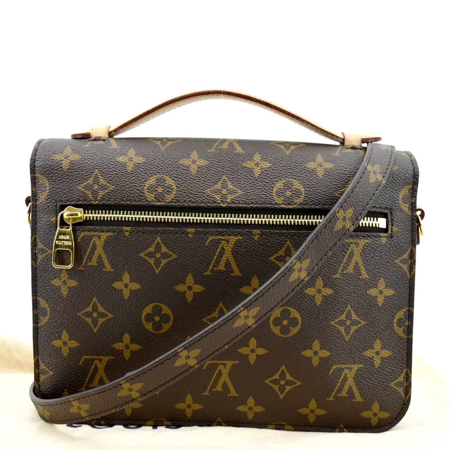 LOUIS VUITTON Metis Pochette Monogram Canvas Crossbody Bag Brown - Image 3