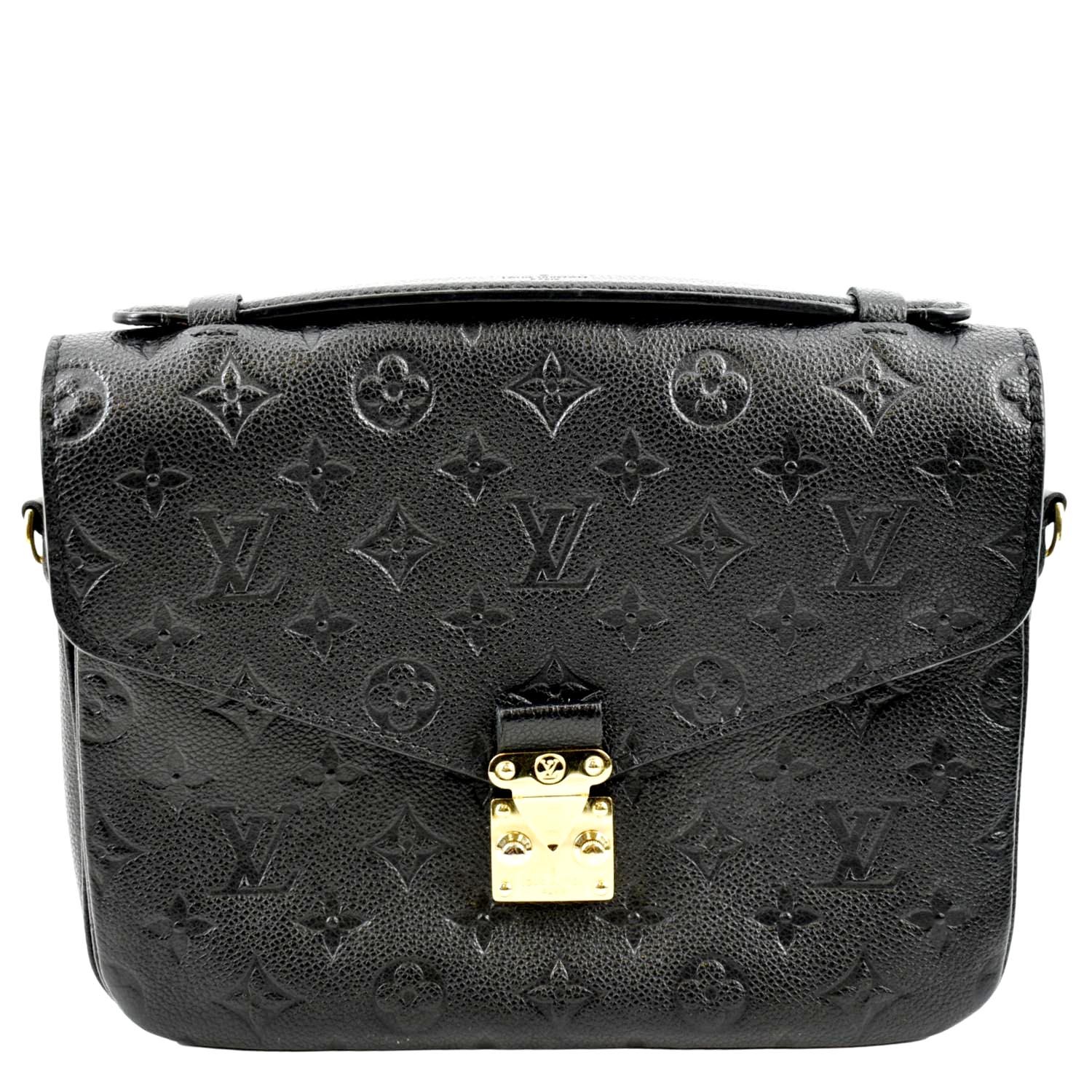 LOUIS VUITTON Metis Pochette Empreinte Leather Crossbody Bag Black - Image 16