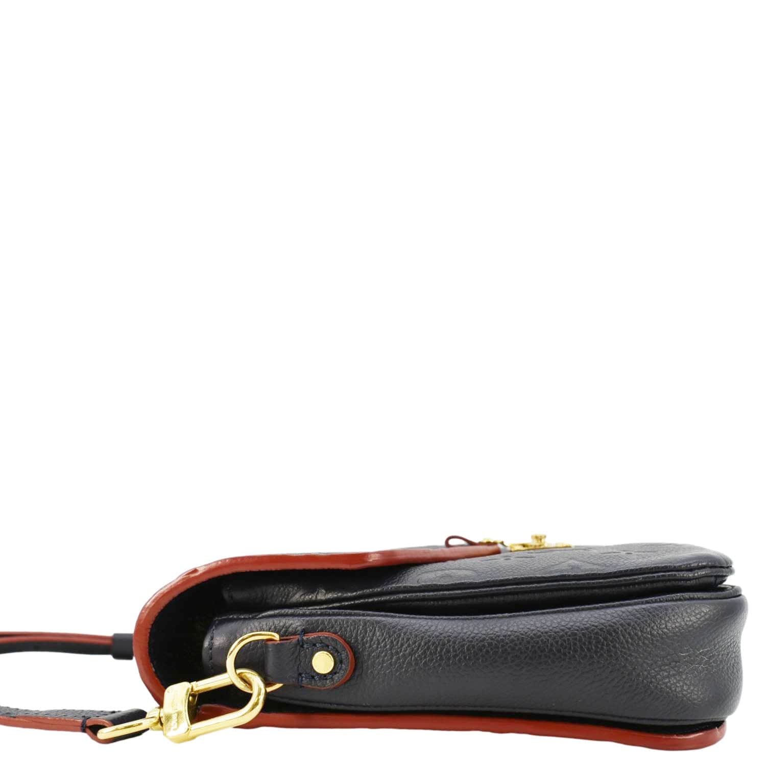 LOUIS VUITTON Metis Pochette Empreinte Leather Crossbody Bag Navy Blue - Image 5