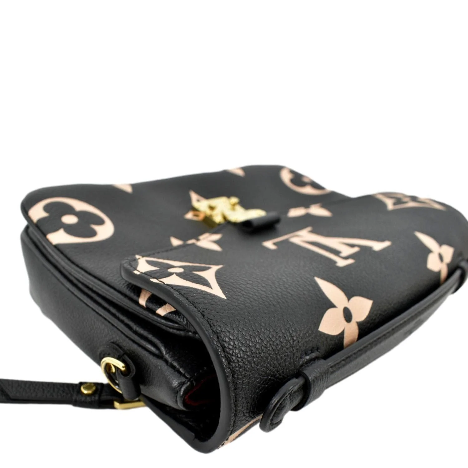 LOUIS VUITTON Metis Pochette Bicolor Empreinte Leather Crossbody Bag Black - Image 6