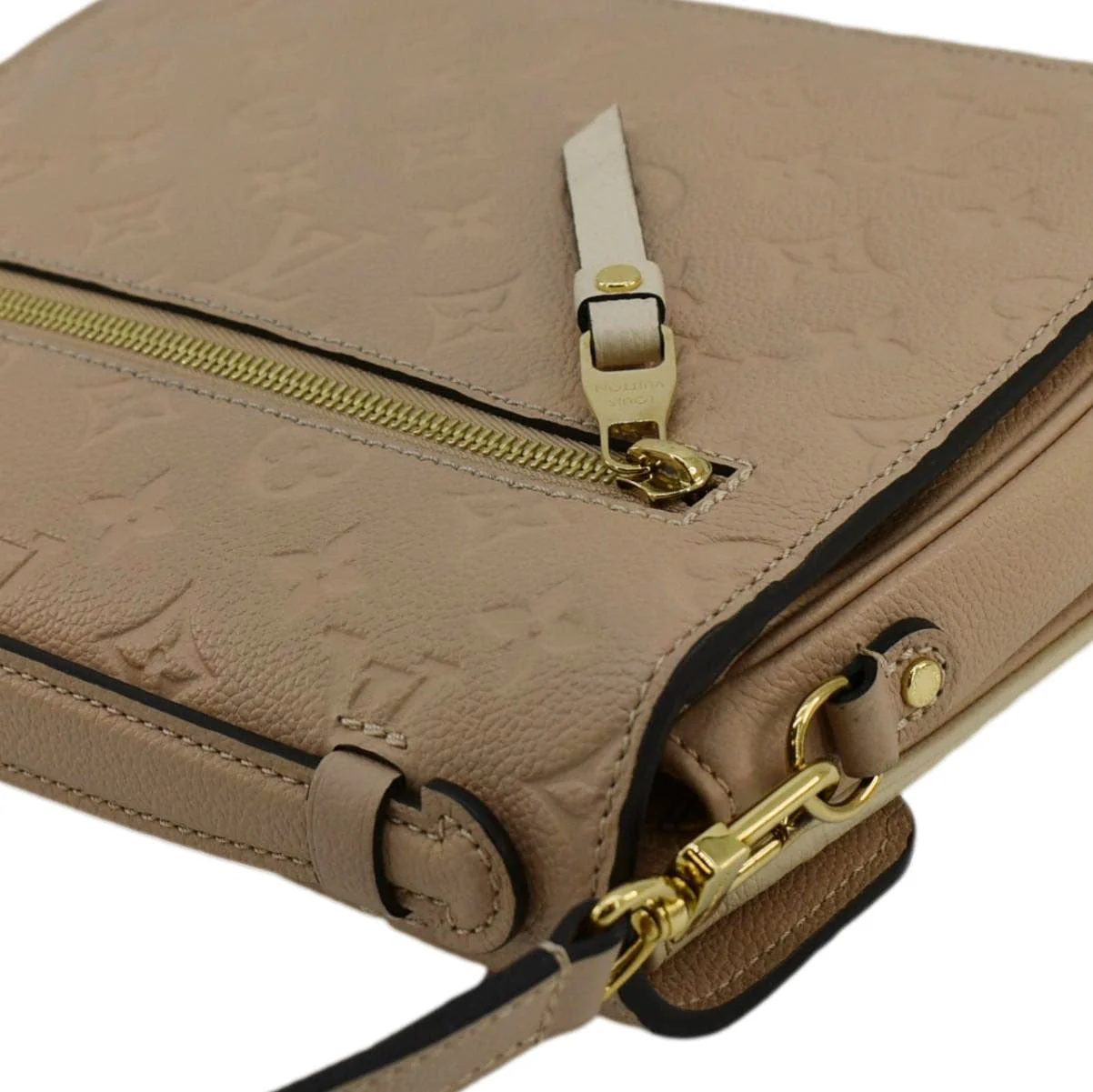LOUIS VUITTON Metis Pochette Empreinte Leather Crossbody Bag Light Pink - Image 6